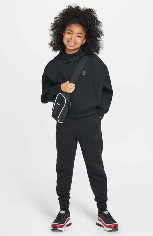 Nike Kids' Sportswear Tech Fleece Oversize Hoodie in Black/Black at Nordstrom, Size Xl Product Image