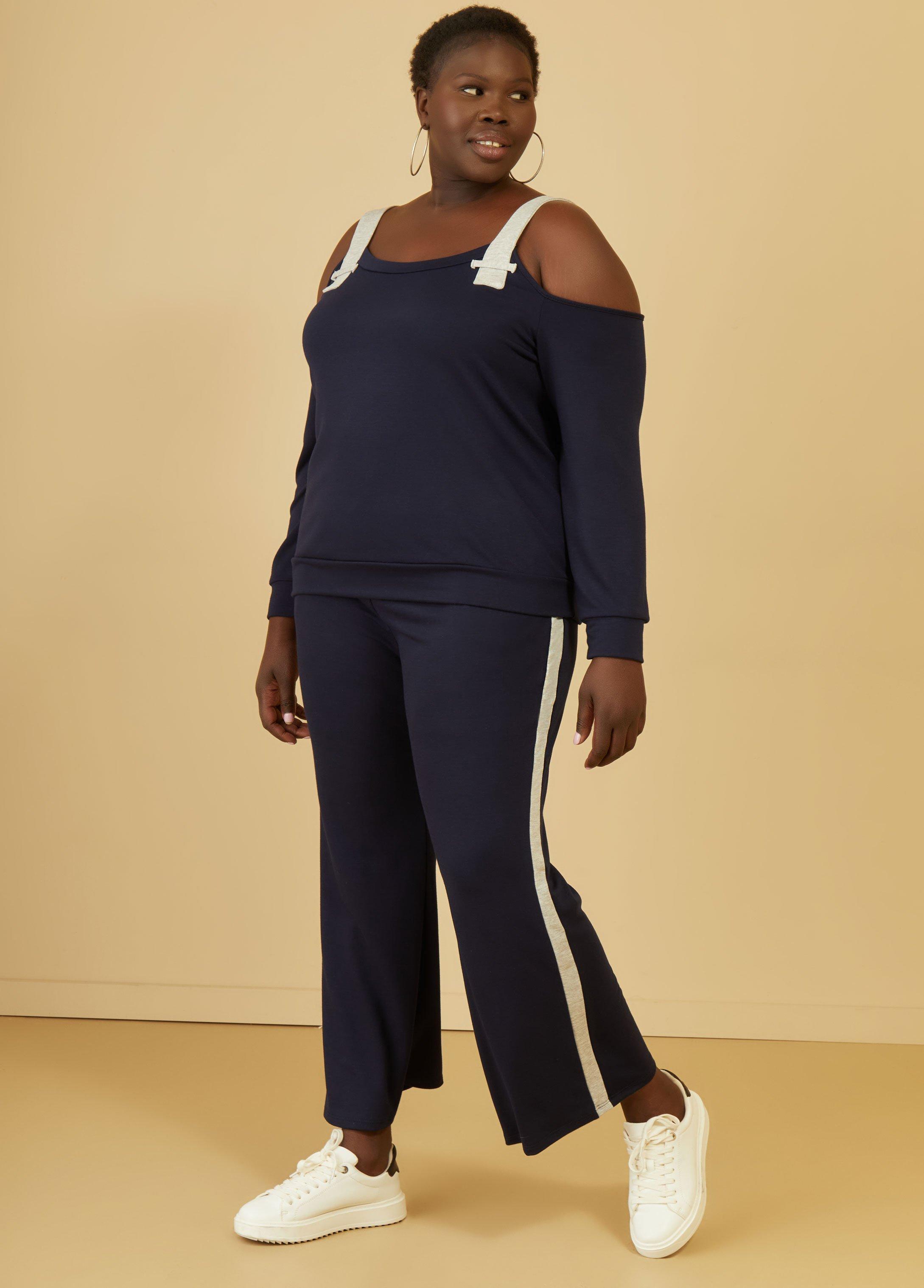 Cold Shoulder Two Tone Top Product Image