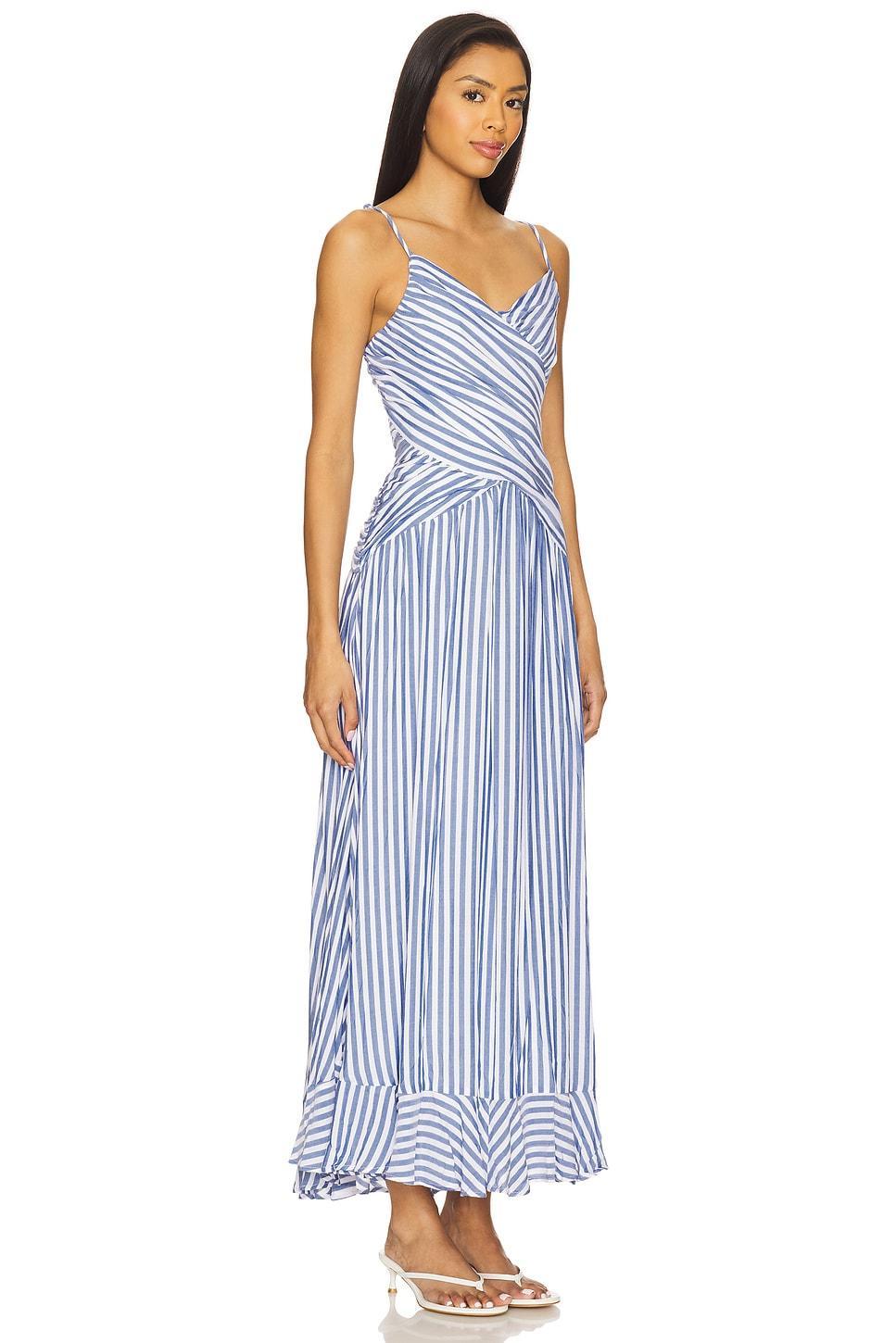 Noah Maxi Dress Line & Dot Product Image