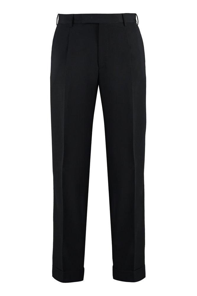 PT TORINO Virgin Wool Trousers In Black Product Image