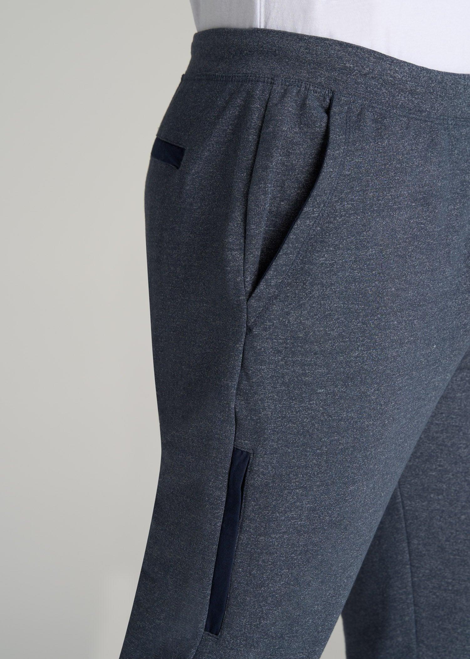 Microsanded French Terry Sweatpants for Tall Men in Iron Grey Product Image