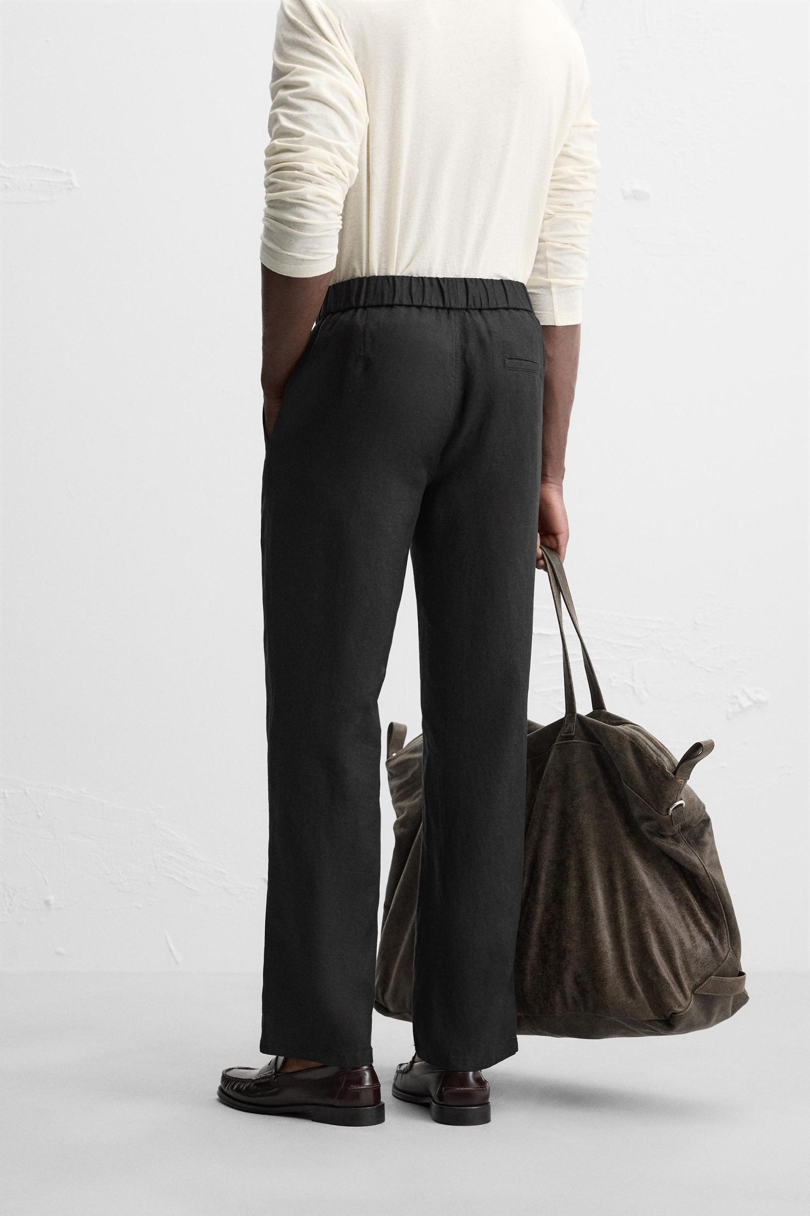 LINEN PANTS IN 100% LINEN Product Image