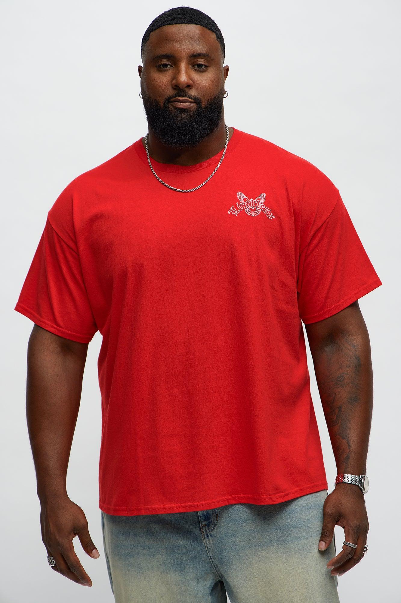 Life Should Be Fearless Short Sleeve Tee - Red Product Image