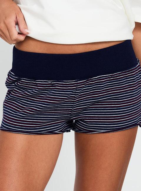Keirie Jersey Short Blue Stripe Product Image