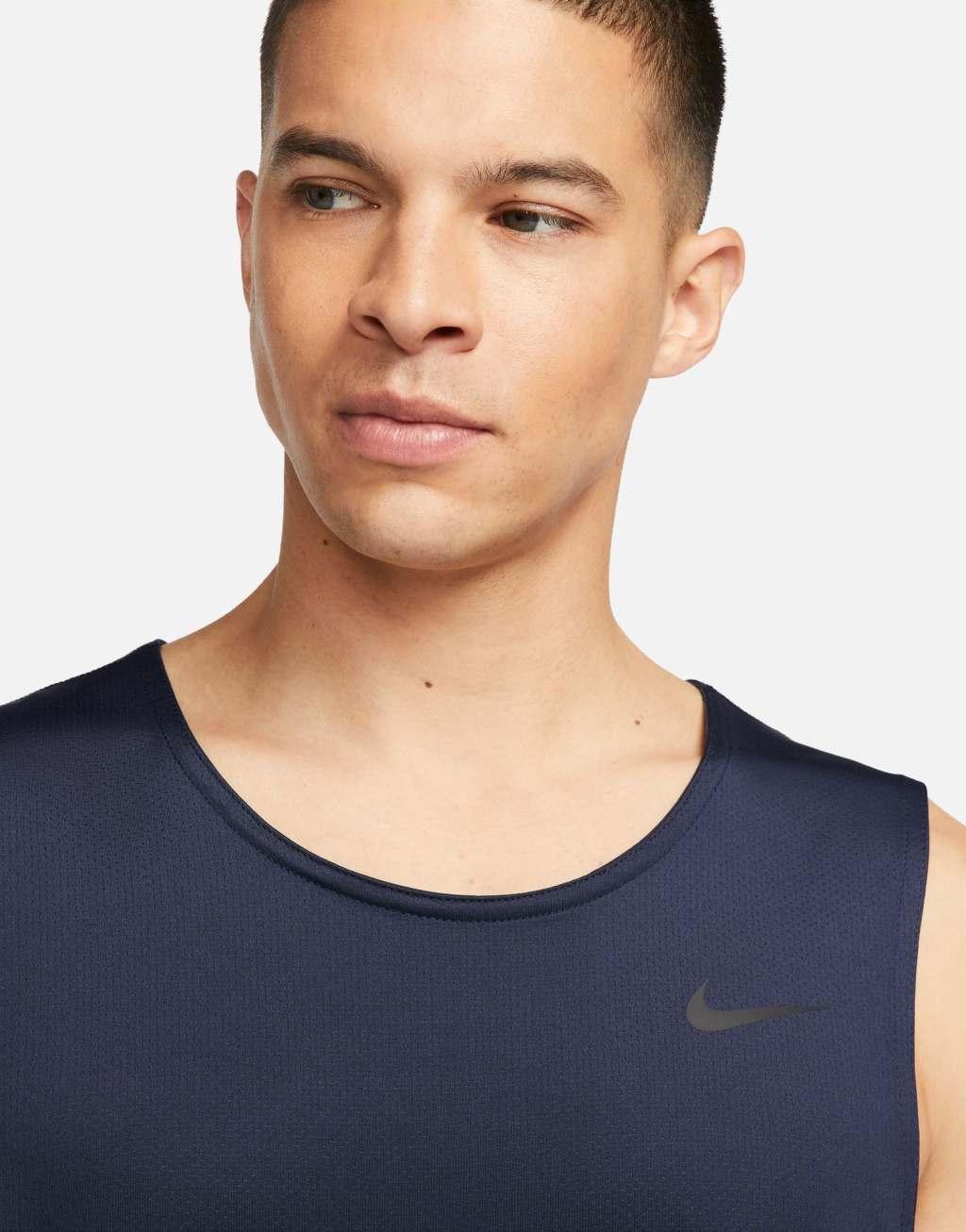 Nike TrainingDri-Fit Ready tank in navy Product Image