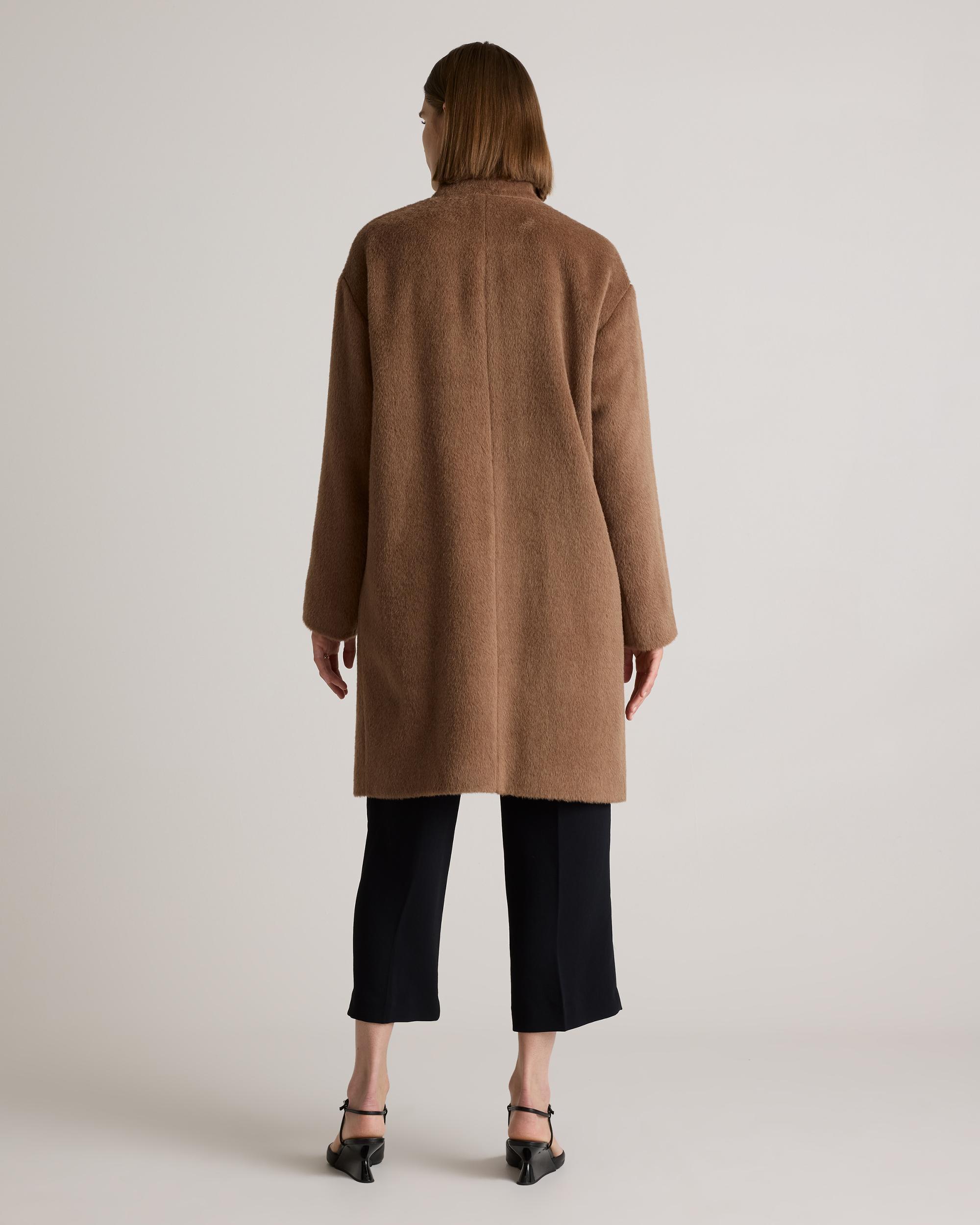 Quince | Women's Alpaca-Wool Stand Collar Coat Product Image