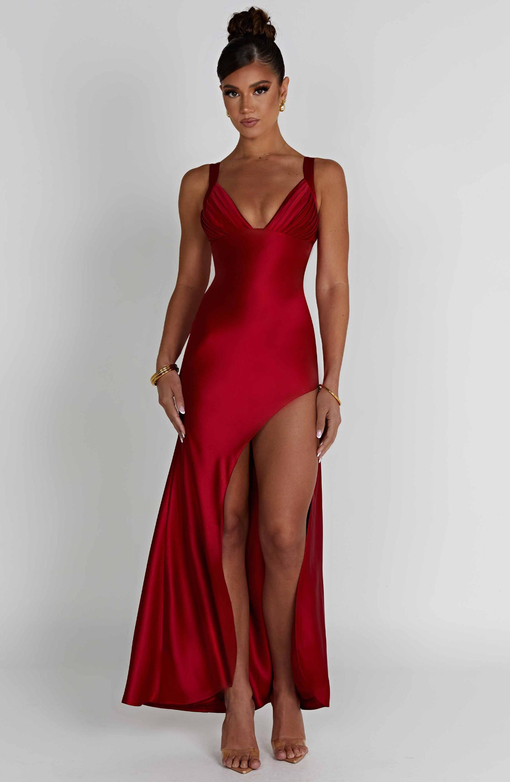 Hayley Maxi Dress - Red Product Image