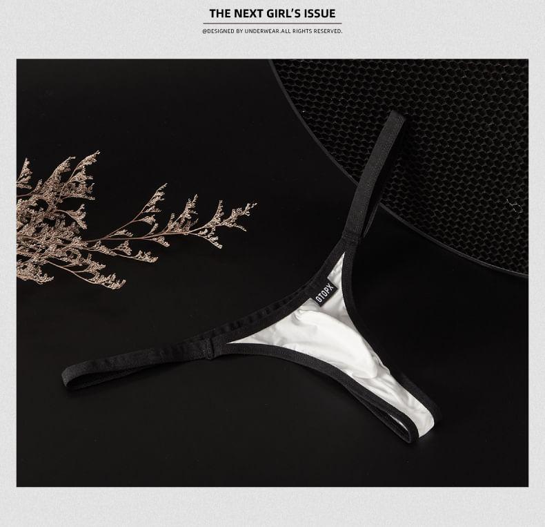 Contrast Trim Thong Product Image