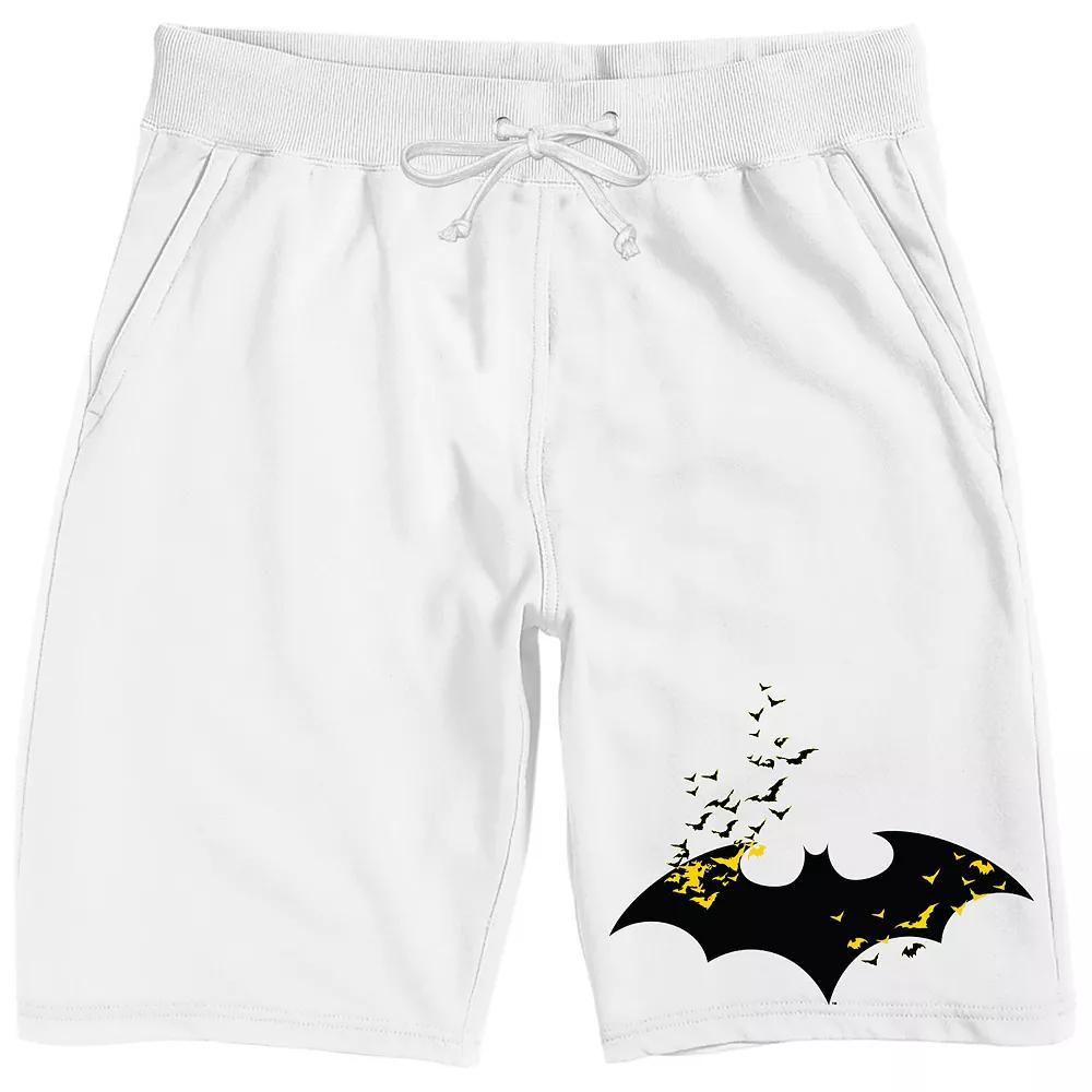 Men's DC Comics Batman Bat Logo 9" Sleep Shorts, Size: XXL, White Product Image