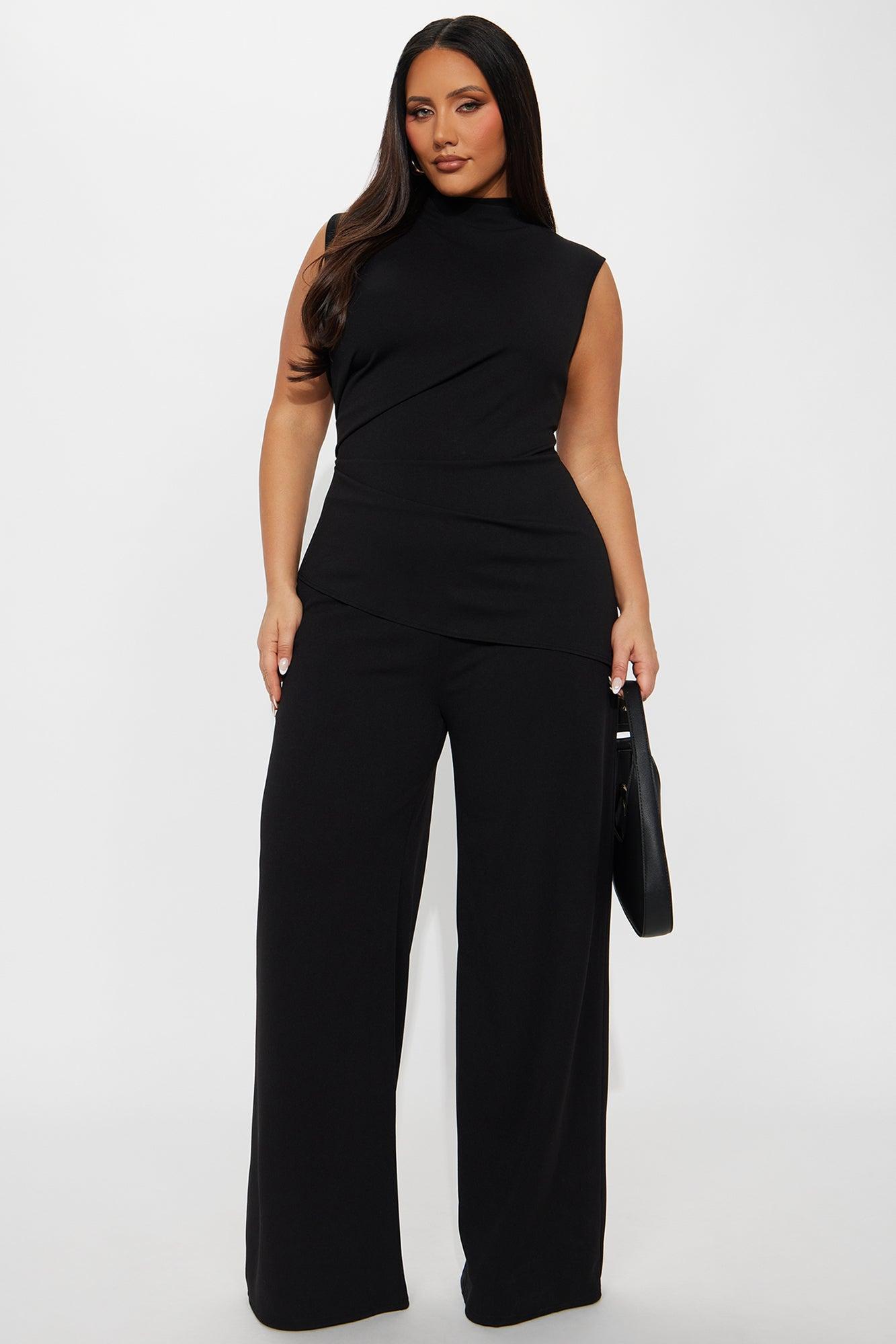 Cielo Wide Leg Jumpsuit - Black Product Image