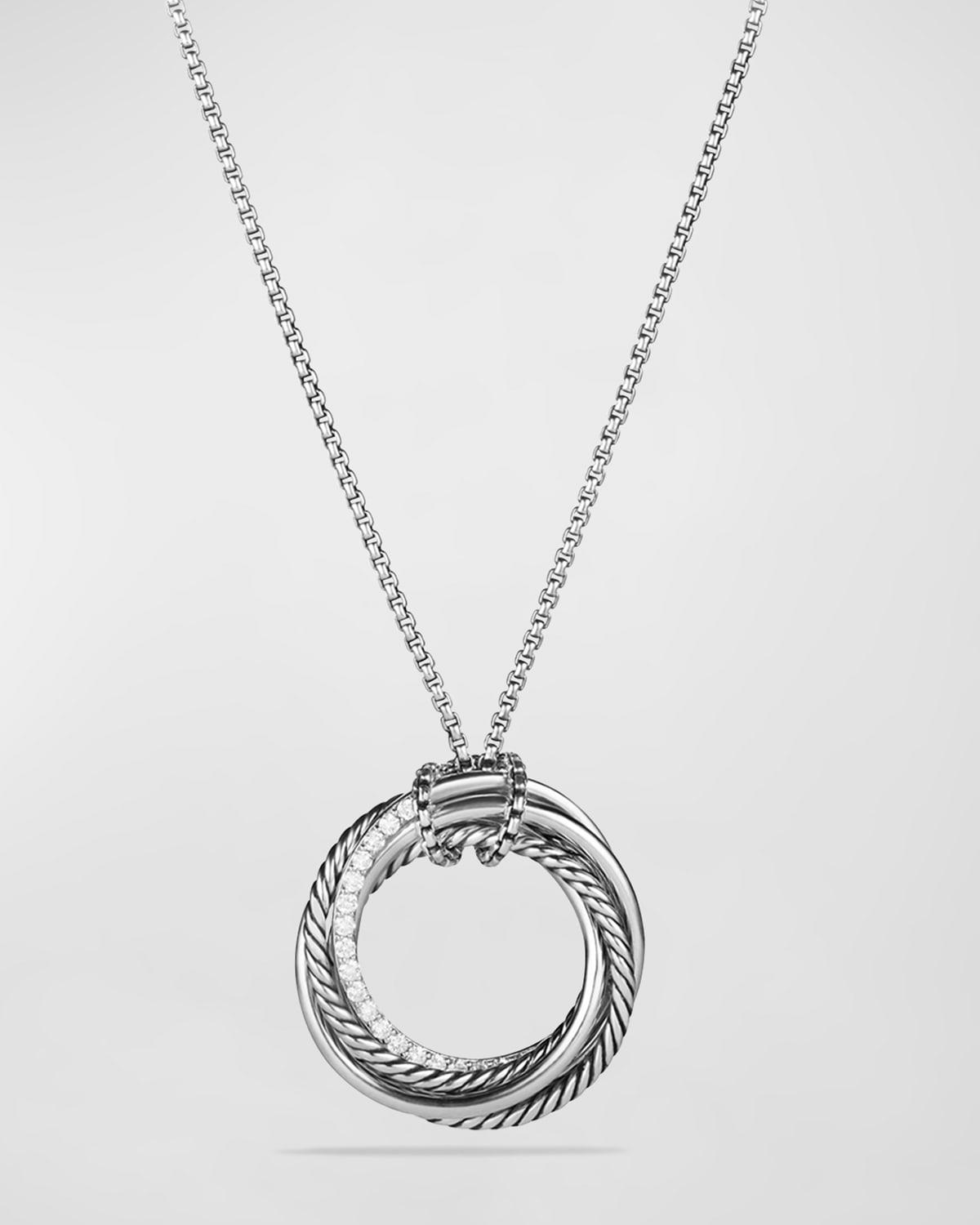David Yurman Crossover Pendant Necklace with Diamonds Product Image