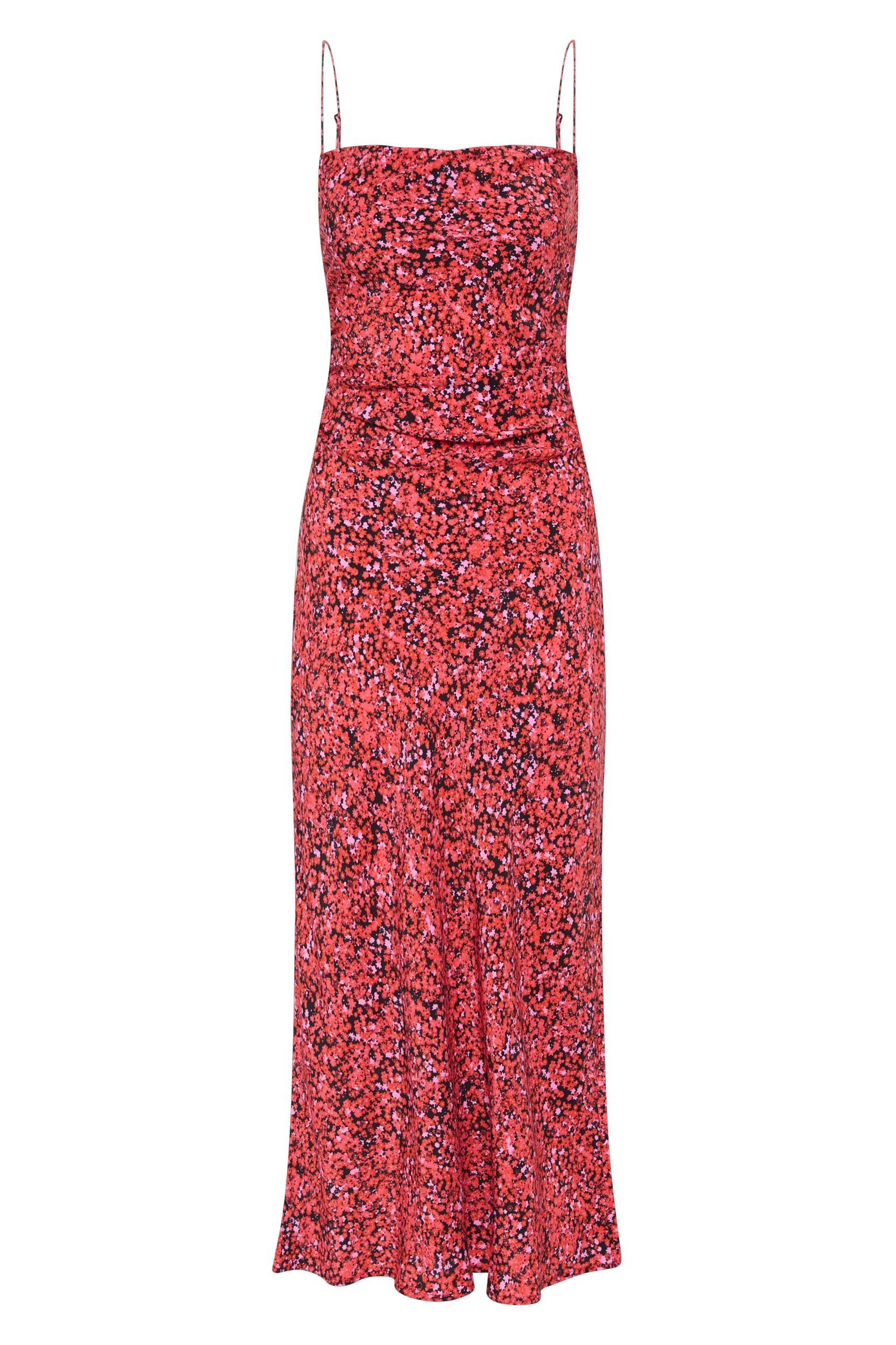 Rosas Midi Dress Meander Micro Red Product Image