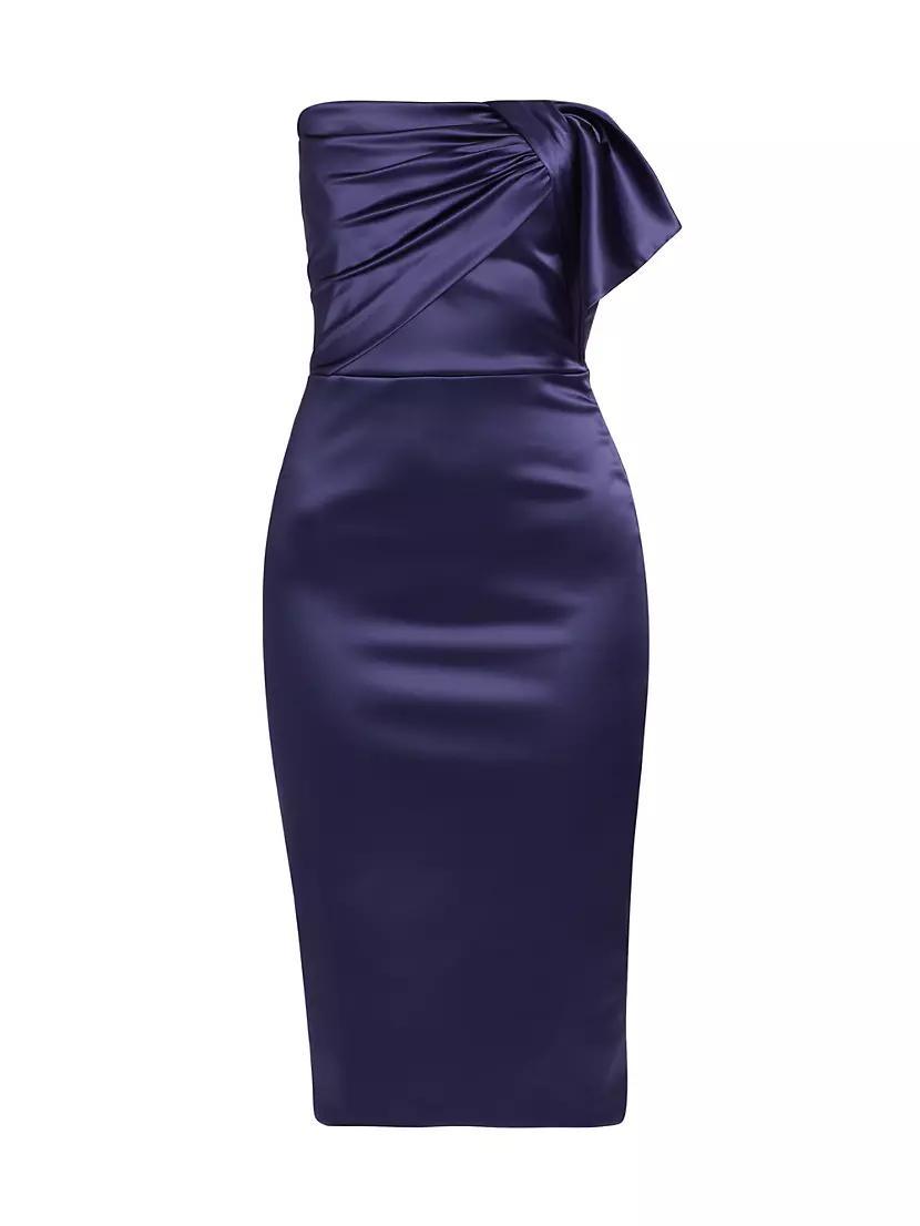 Desta Satin Strapless Midi-Dress Product Image
