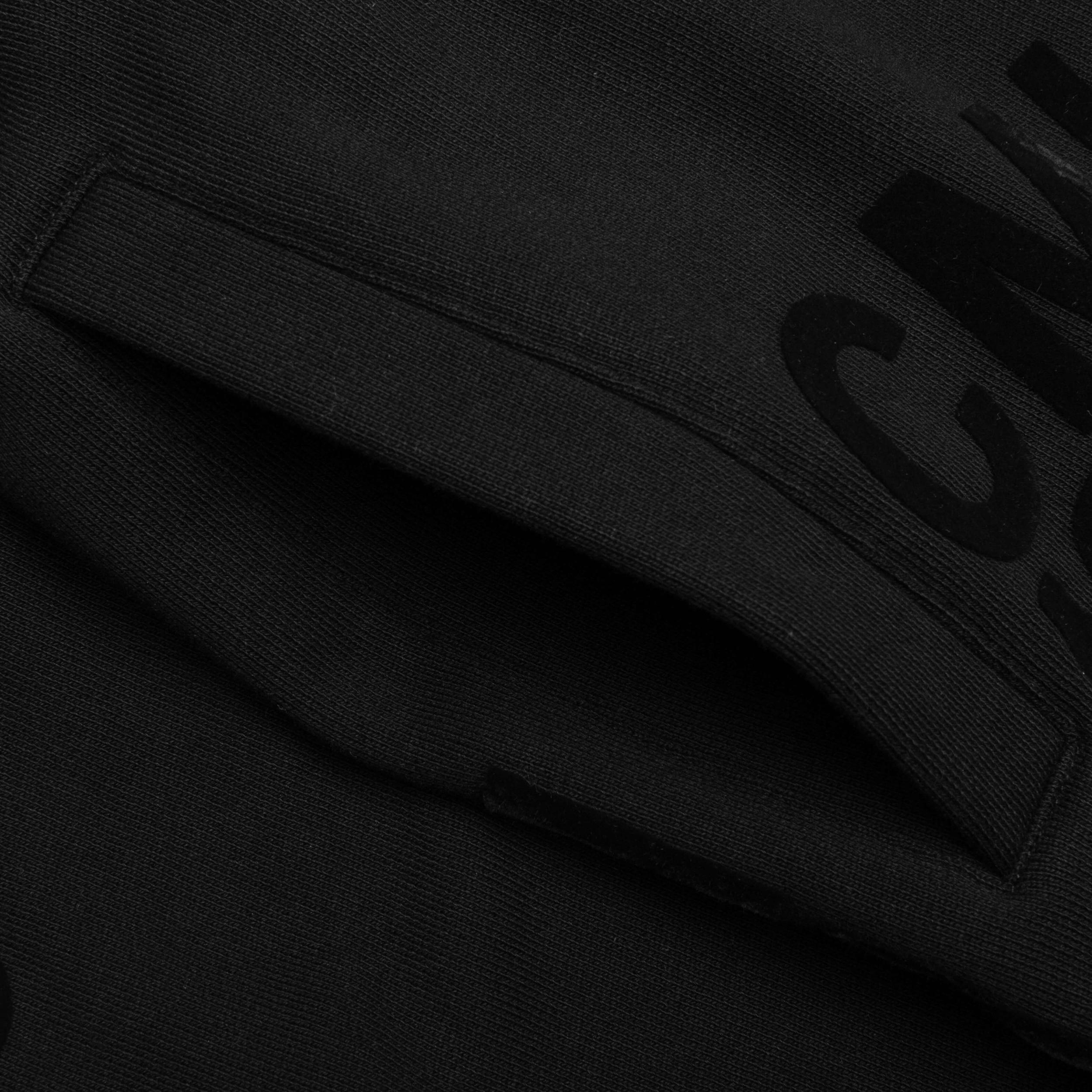 Casual Sweatpant With Elasticated Bottom - Black Male Product Image