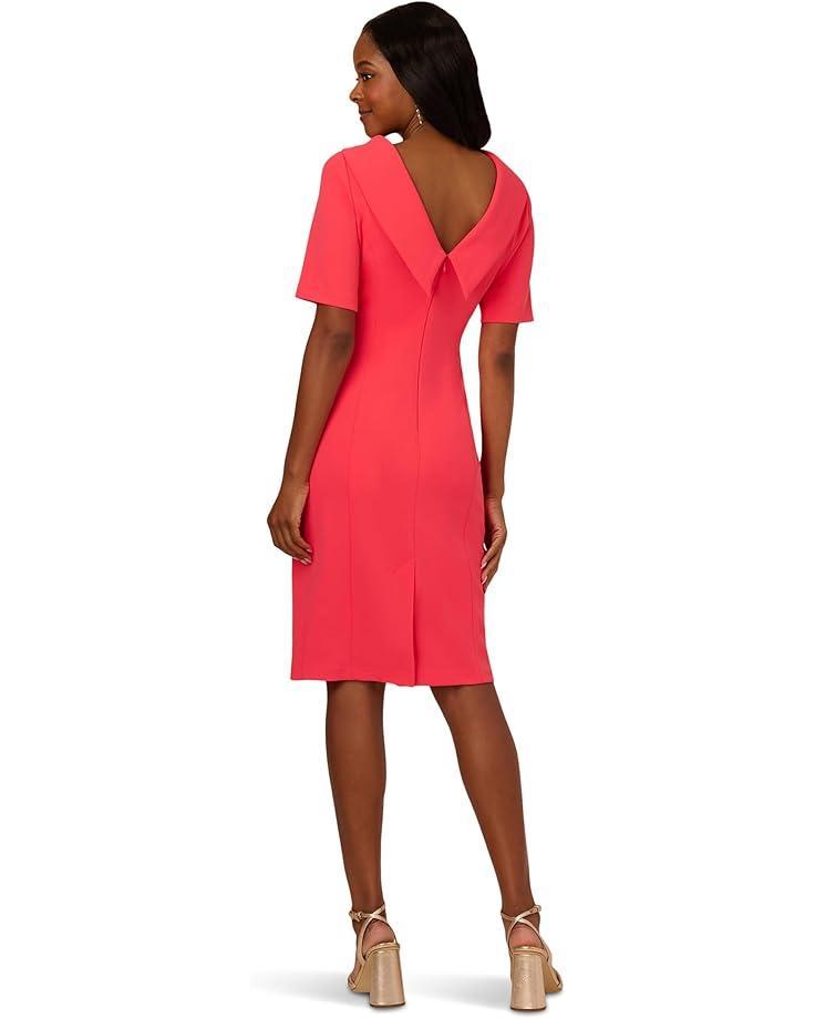 Knit Crepe Pearl Midi Dress Product Image