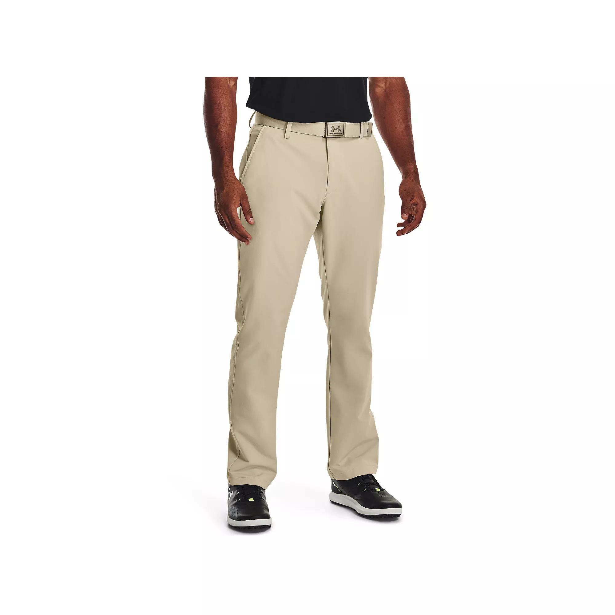 Men's Under Armour Tech Moisture-Wicking Golf Pants, Size: 38X30, Black Navy Product Image