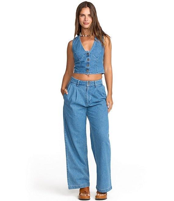 Billabong Indigo Skies Sleeveless Denim Top Product Image