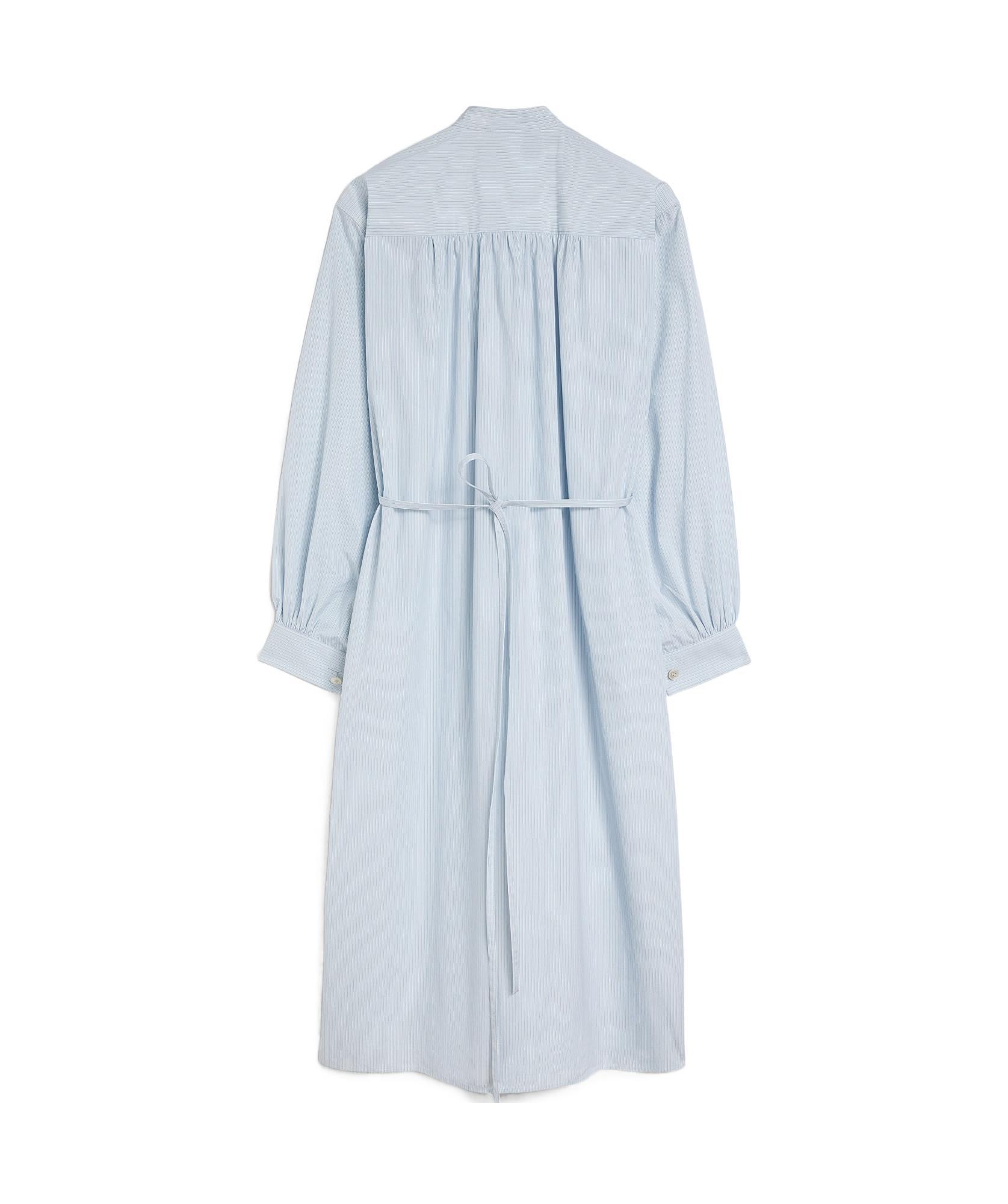 JIL SANDER Long-sleeve Cotton Midi Dress In White Product Image