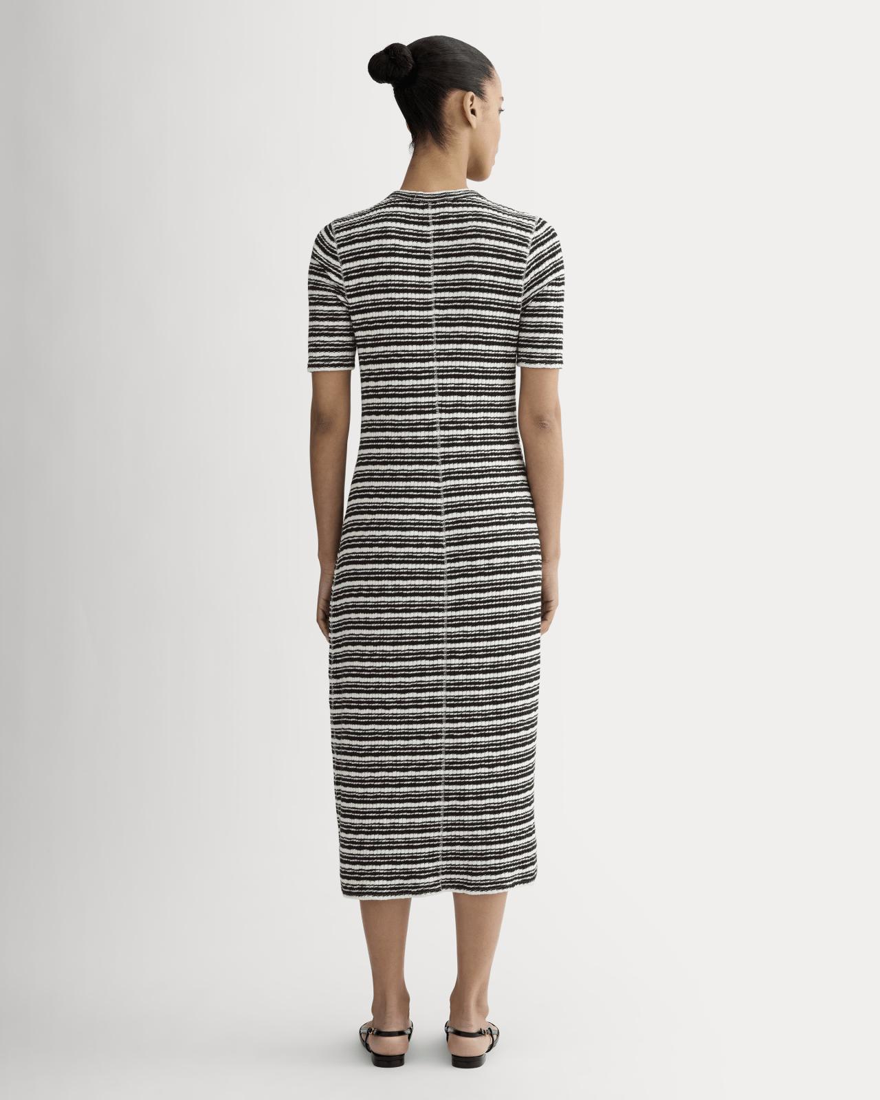 The Rib-Knit Henley Dress Product Image