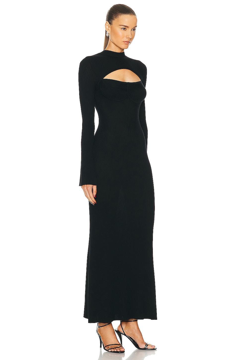 Gabriela Hearst Danica Dress in Black Product Image