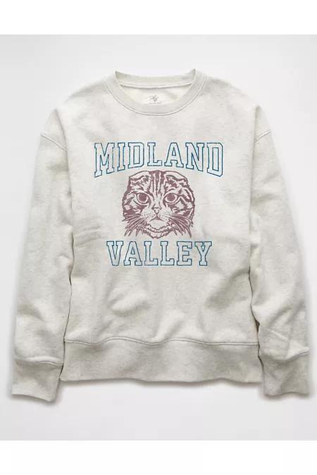 AE Everyday Luxe Destination Graphic Crew Neck Sweatshirt Women's Product Image