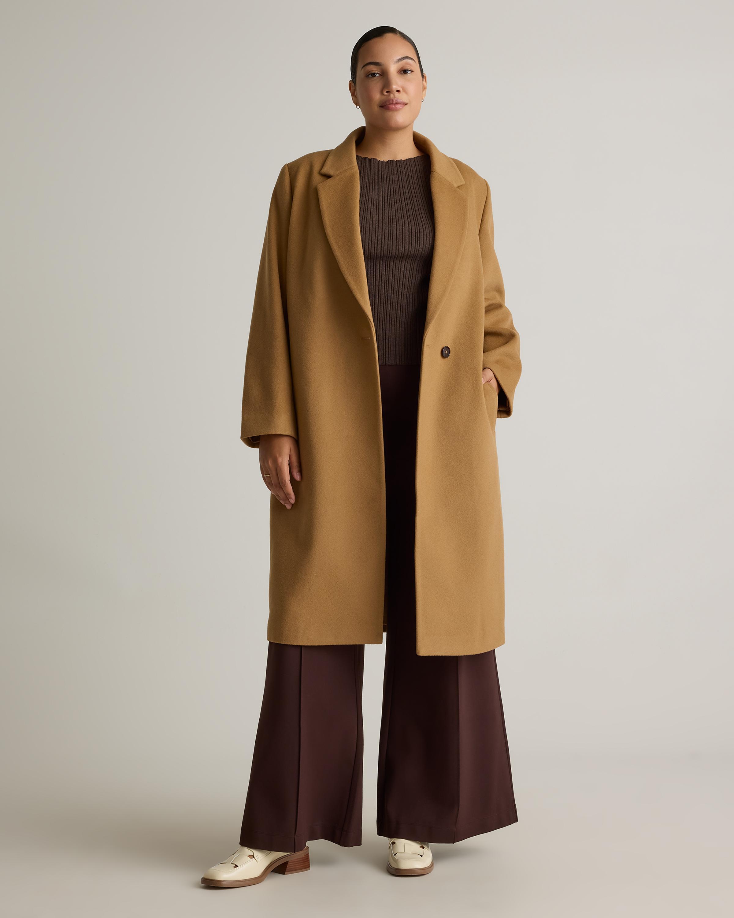 Italian Wool Classic Single-Breasted Coat Product Image