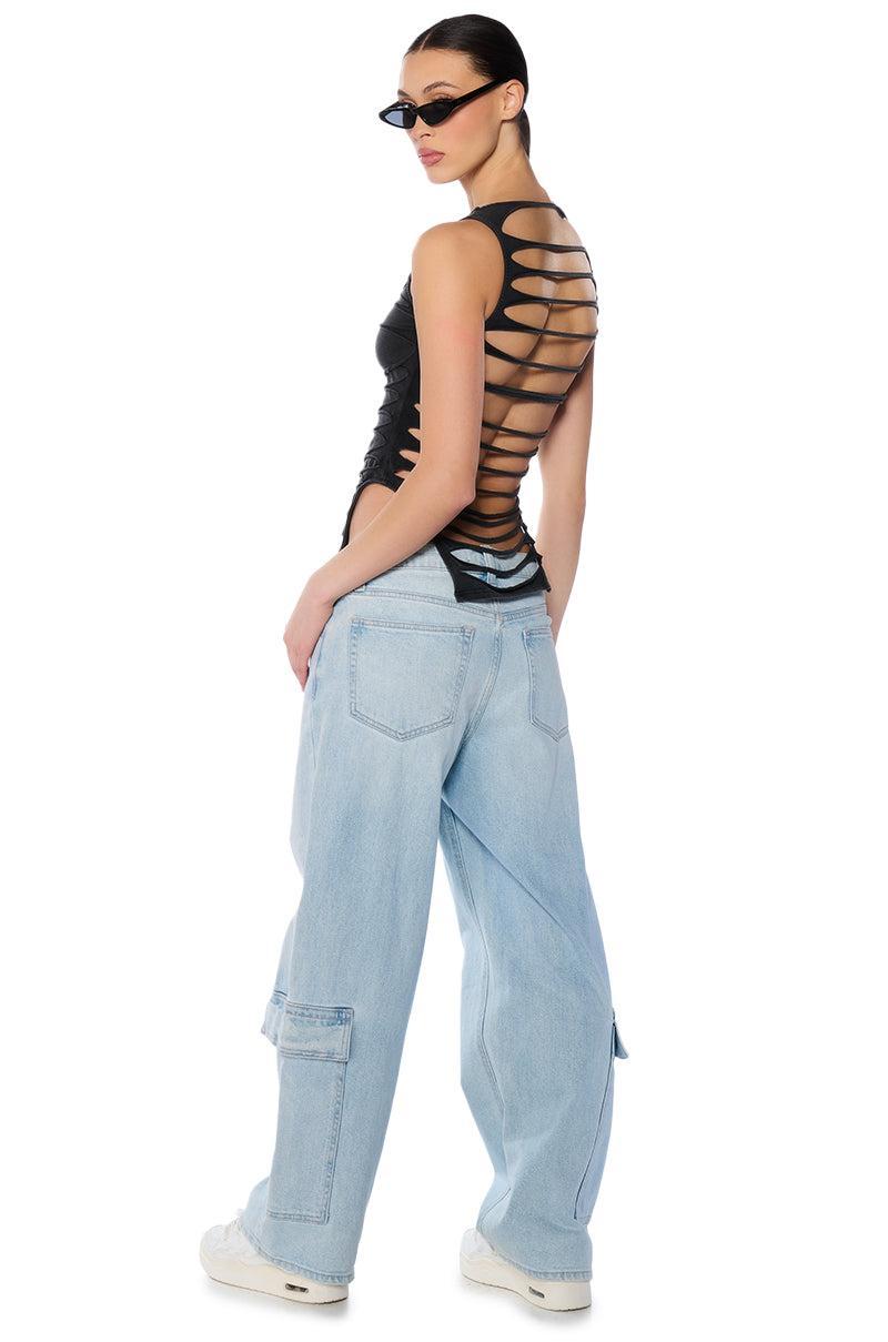 RIP ME OUT DISTRESSED KNIT TANK TOP Product Image