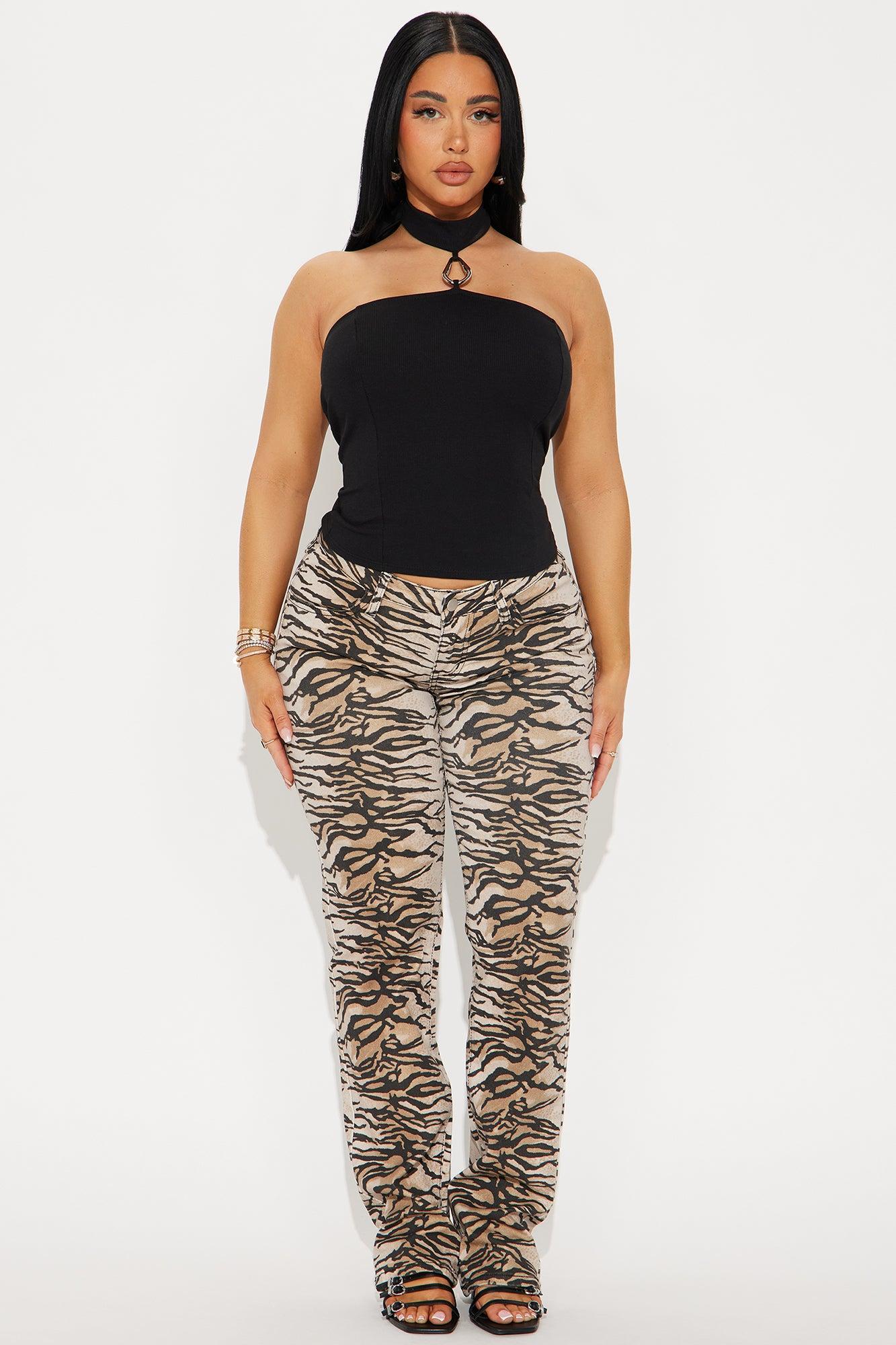 Gloria Ribbed Halter Top - Black Product Image