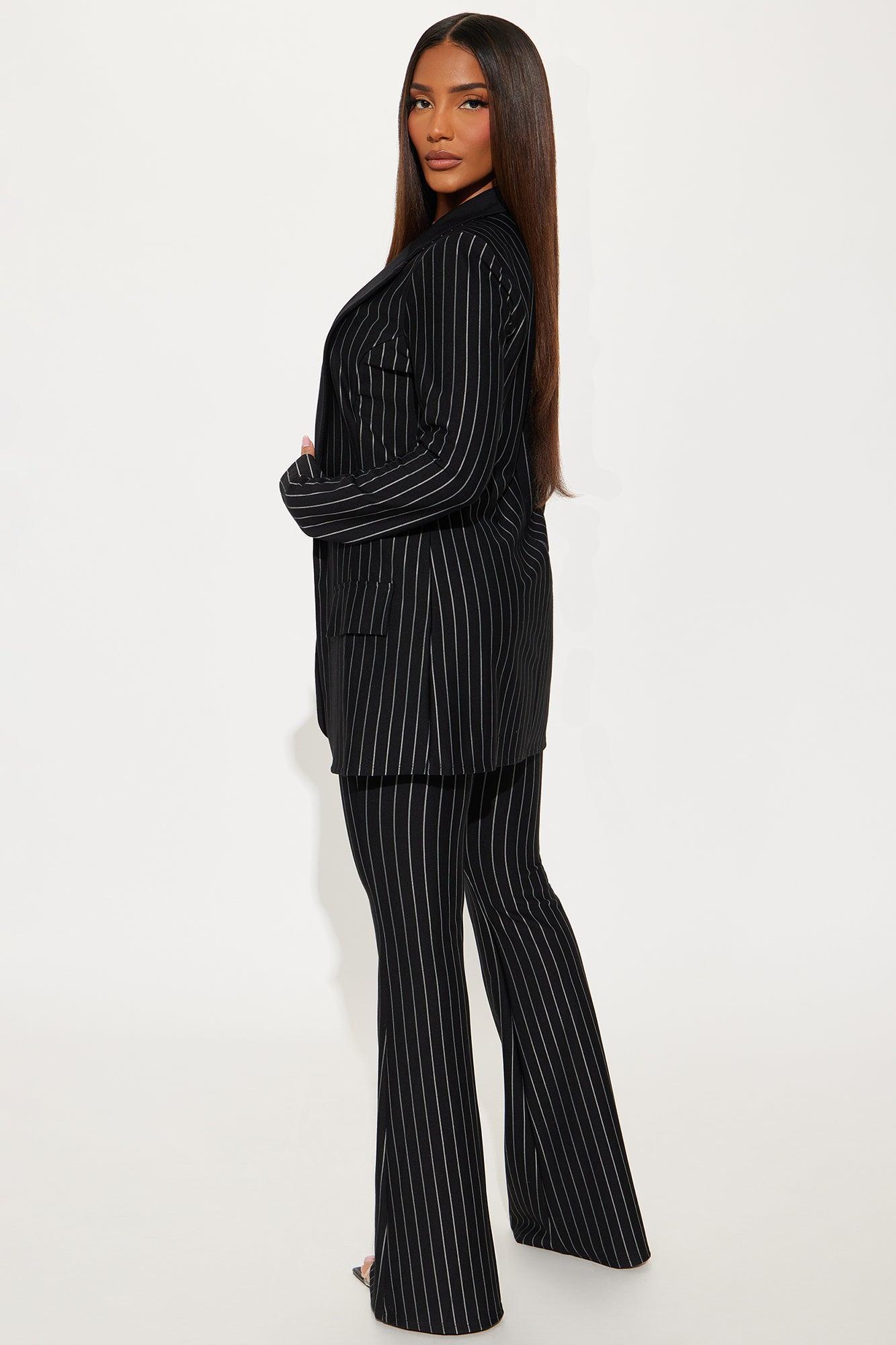 Nine To Thrive Blazer And Pant Set - Black Product Image