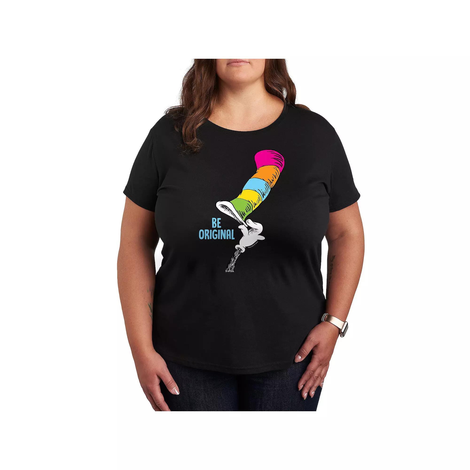 Plus Dr. Seuss Be Original Graphic Tee, Womens Product Image