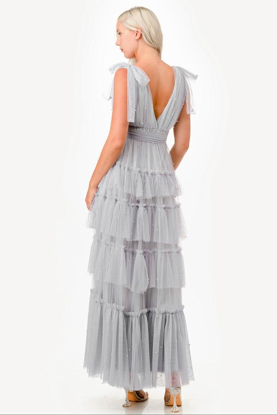 Pearl Mesh Dress Product Image