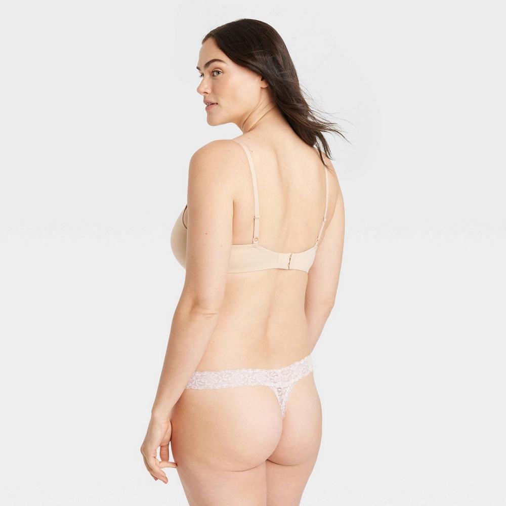 Women's Allover Lace Thong Underwear - Auden™ Baby M: Mid Rise, Pull-On, Cotton Gusset Product Image