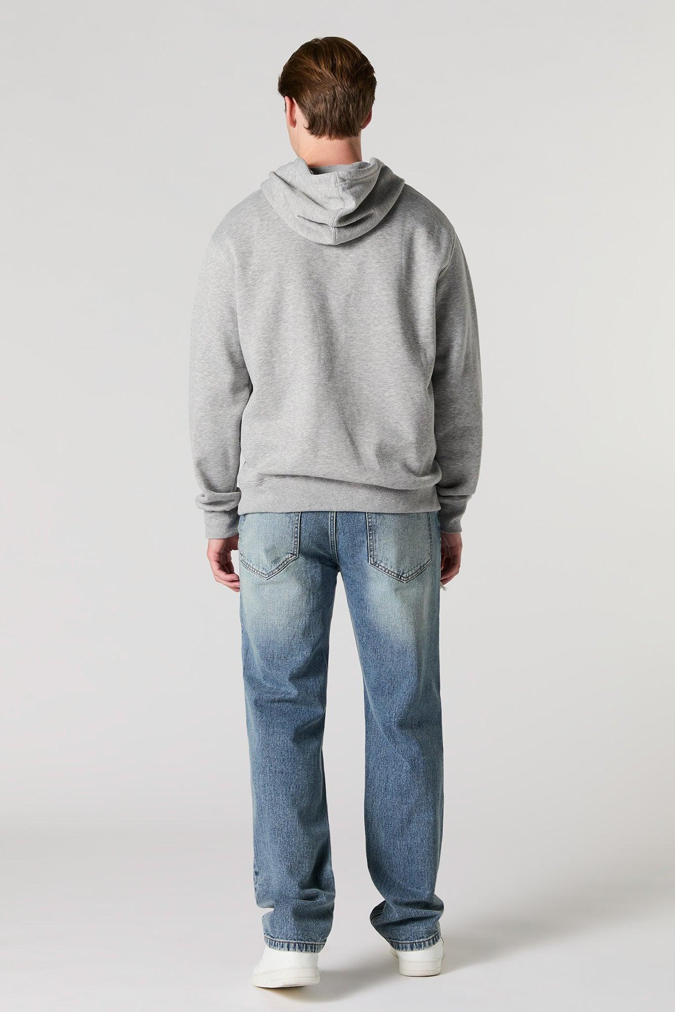 Heavy Distressed Straight Leg Jean Male Product Image