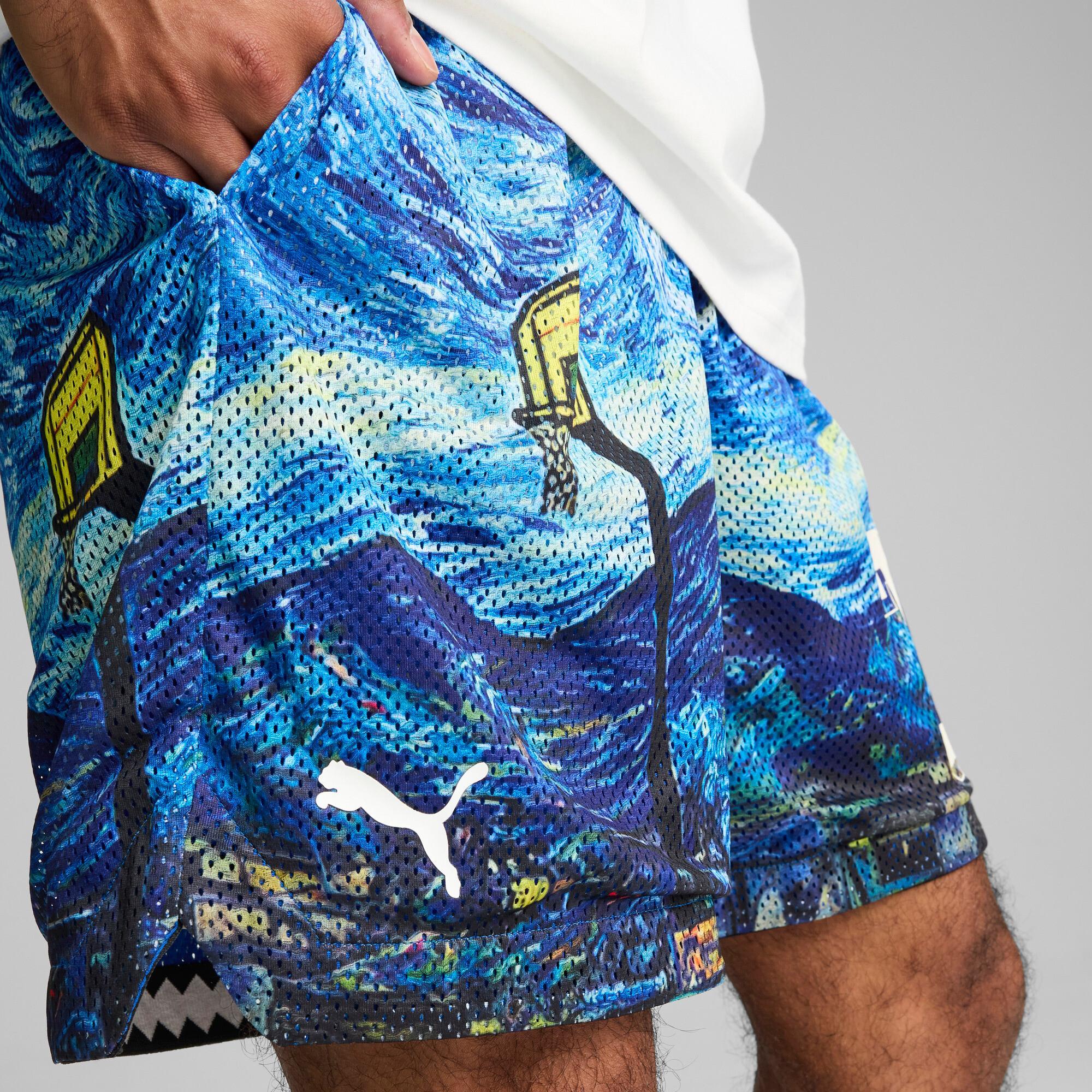 PUMA Dylan Exhibit Men's 7" All-Over-Print Shorts Product Image