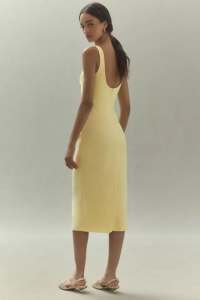 BHLDN Andie Square-Neck Stretch Crepe Midi Dress Product Image