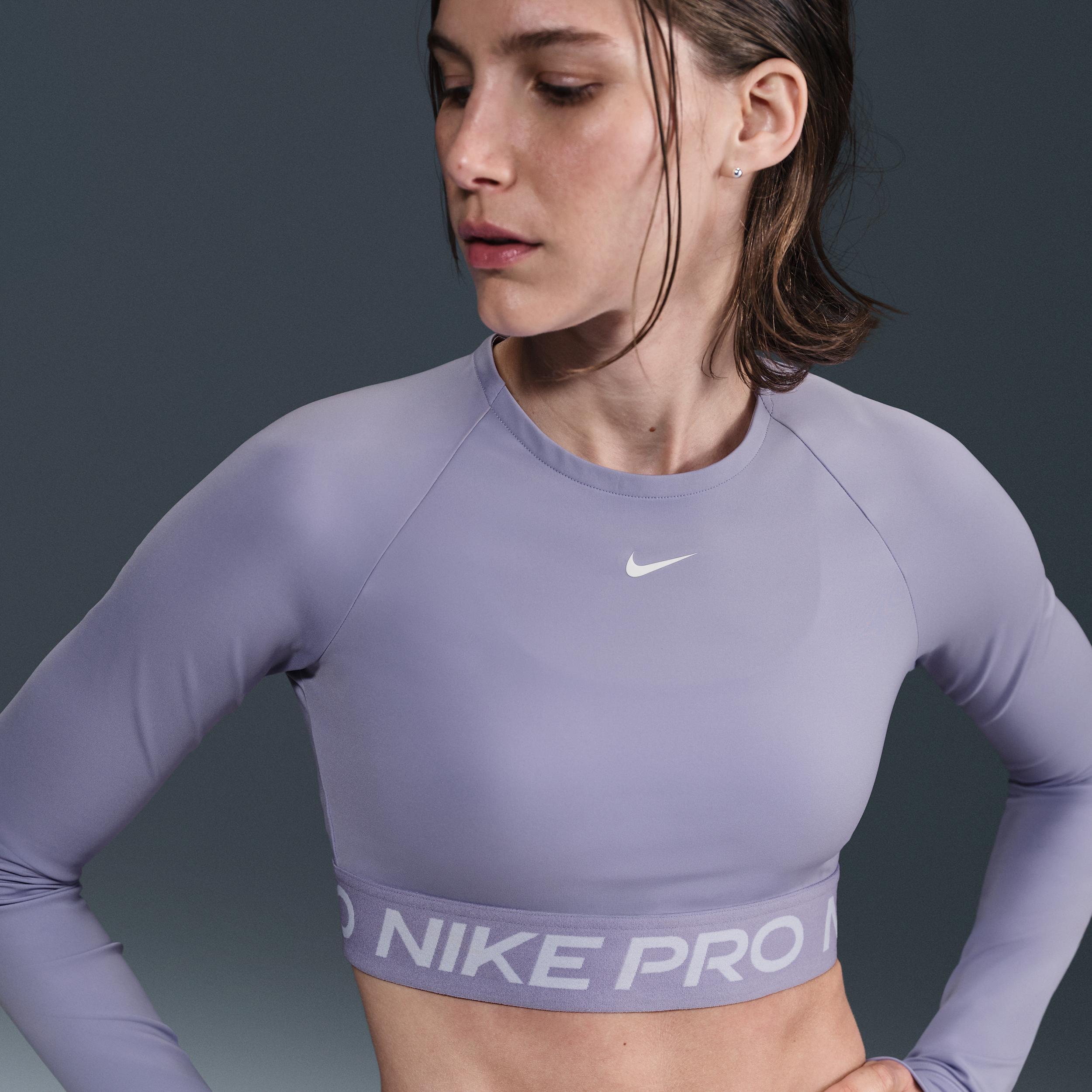 Nike Pro Women's Dri-FIT Cropped Long-Sleeve Top Product Image
