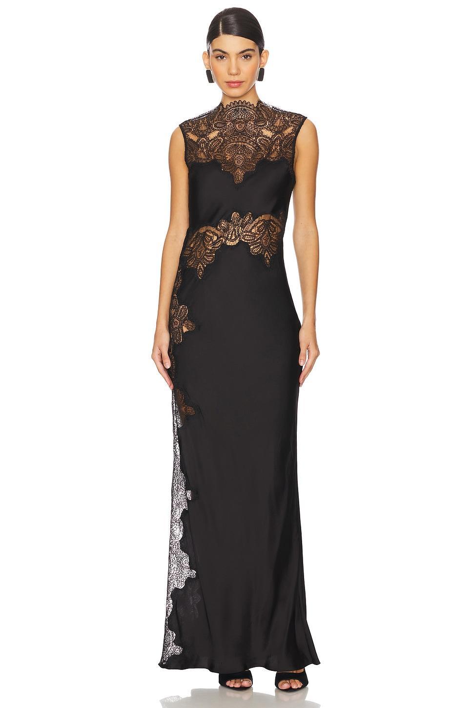 Jamila Lace High Neck Maxi Dress Shona Joy Product Image