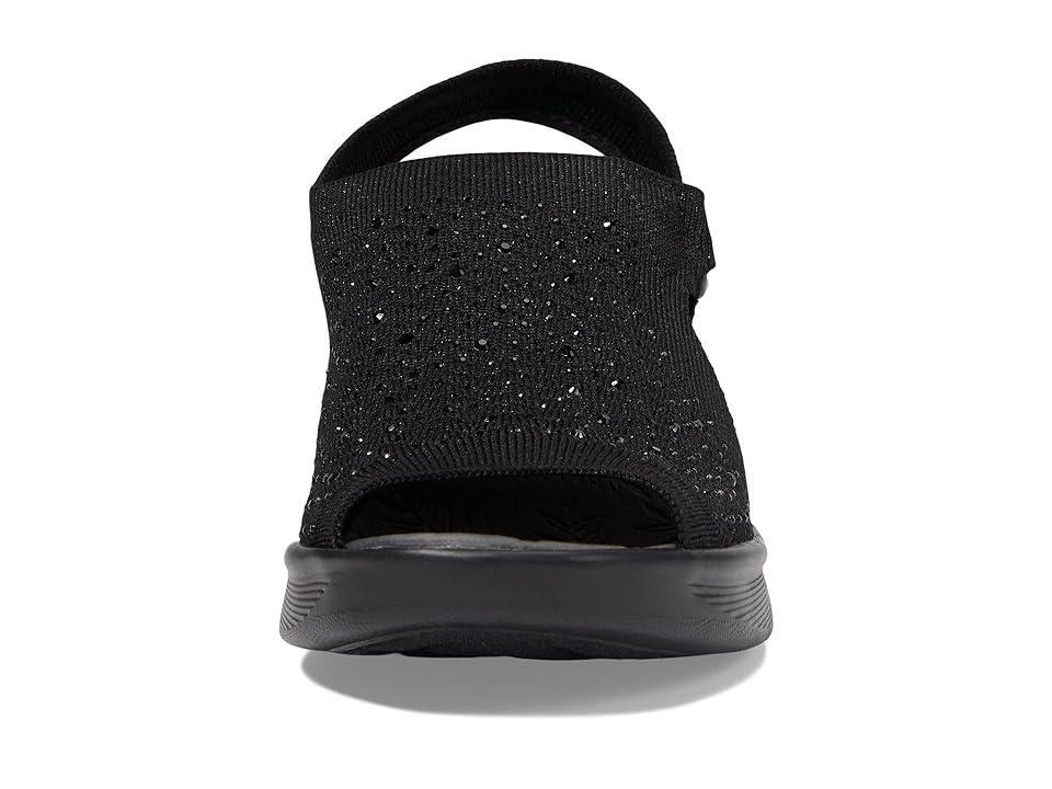 LifeStride Star Bright Women's Rhinestone Wedges, Size: 6.5, Black Black Product Image