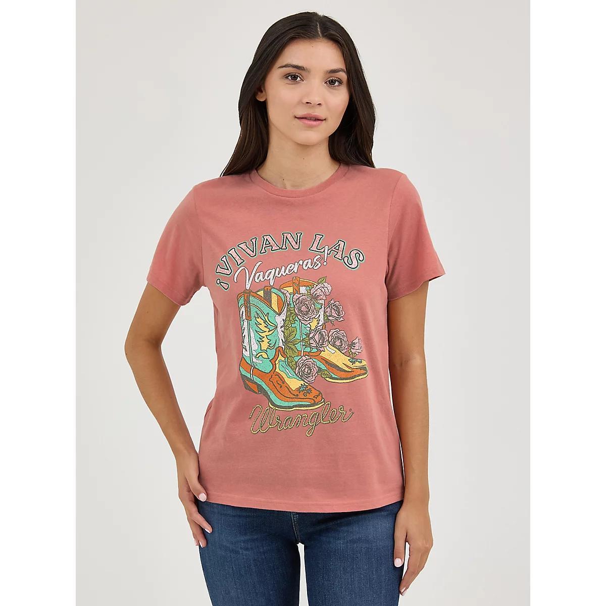 Women's Wrangler Vivan Las Vaqueras Tee in Cameo Product Image
