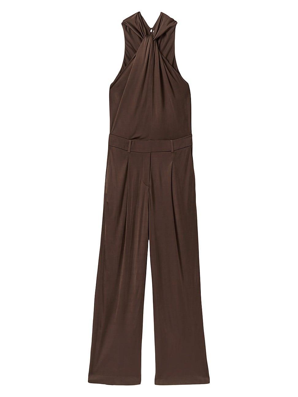 Womens Claudia Jersey Halterneck Jumpsuit Size 0 Product Image