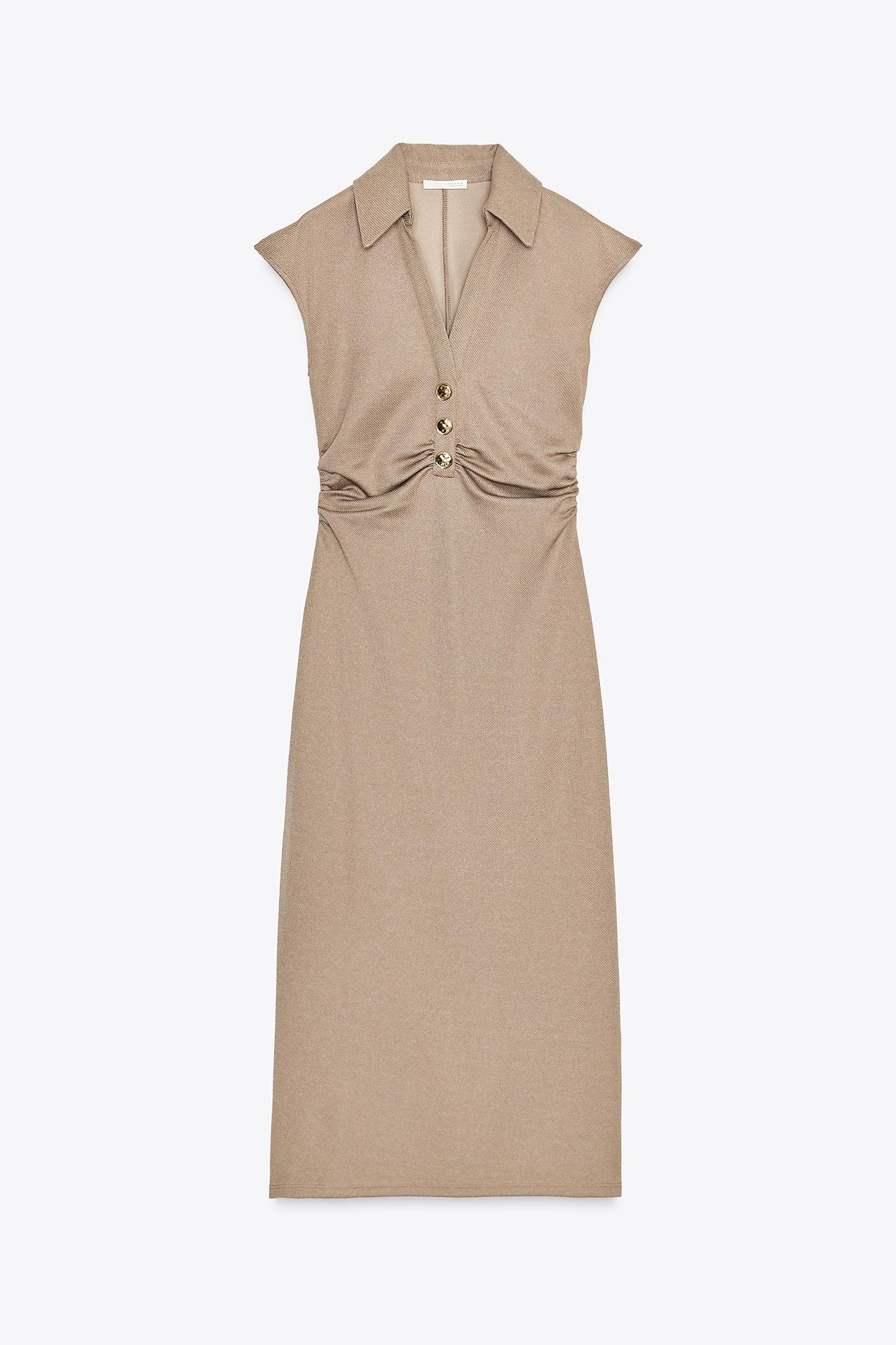 POLO COLLAR MIDI DRESS Product Image