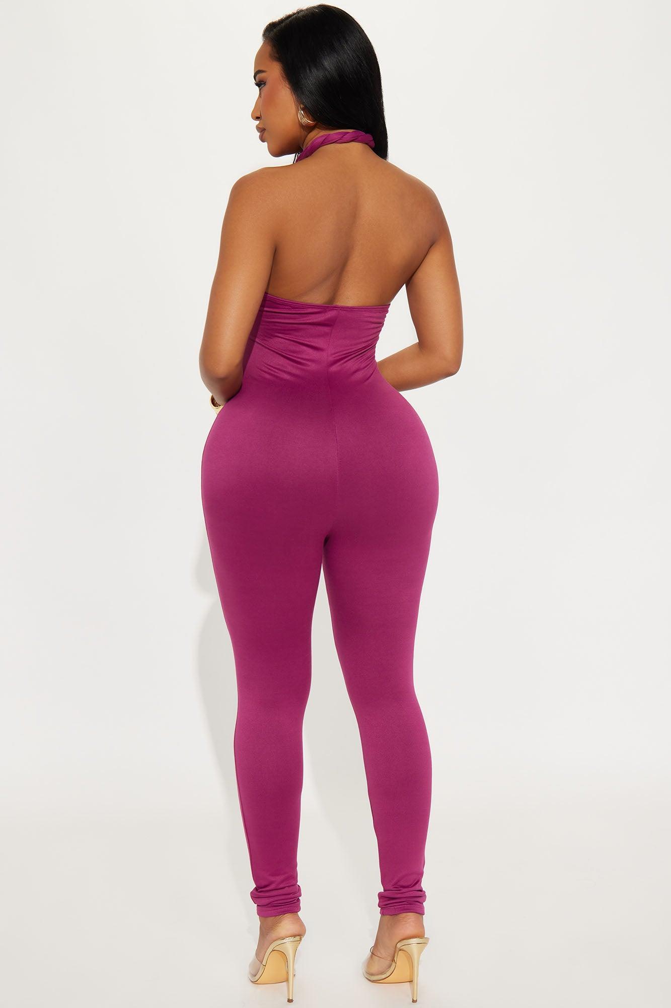 Summer Skies Jumpsuit - Magenta Product Image
