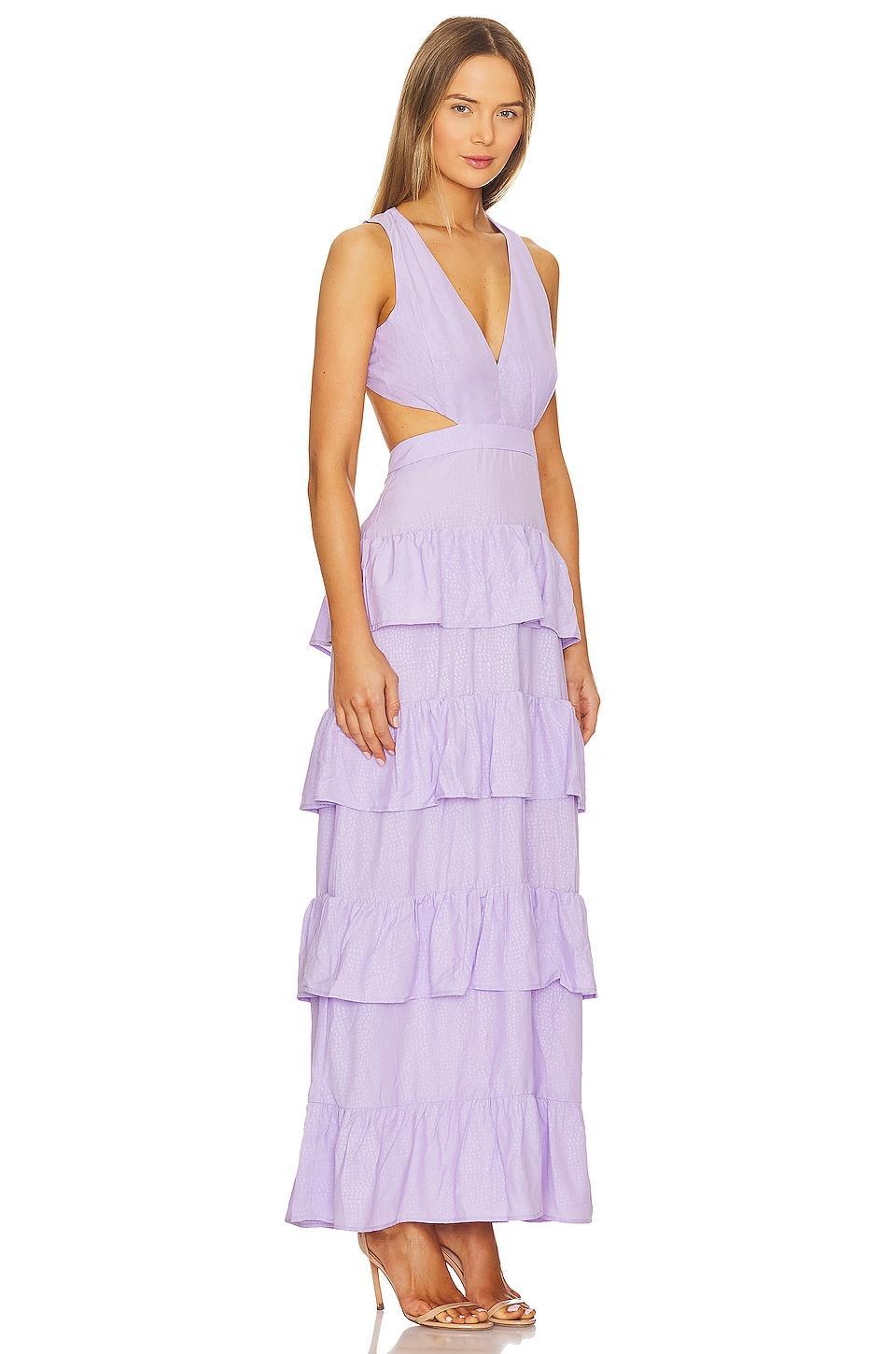 Christy Maxi Dress Line & Dot Product Image