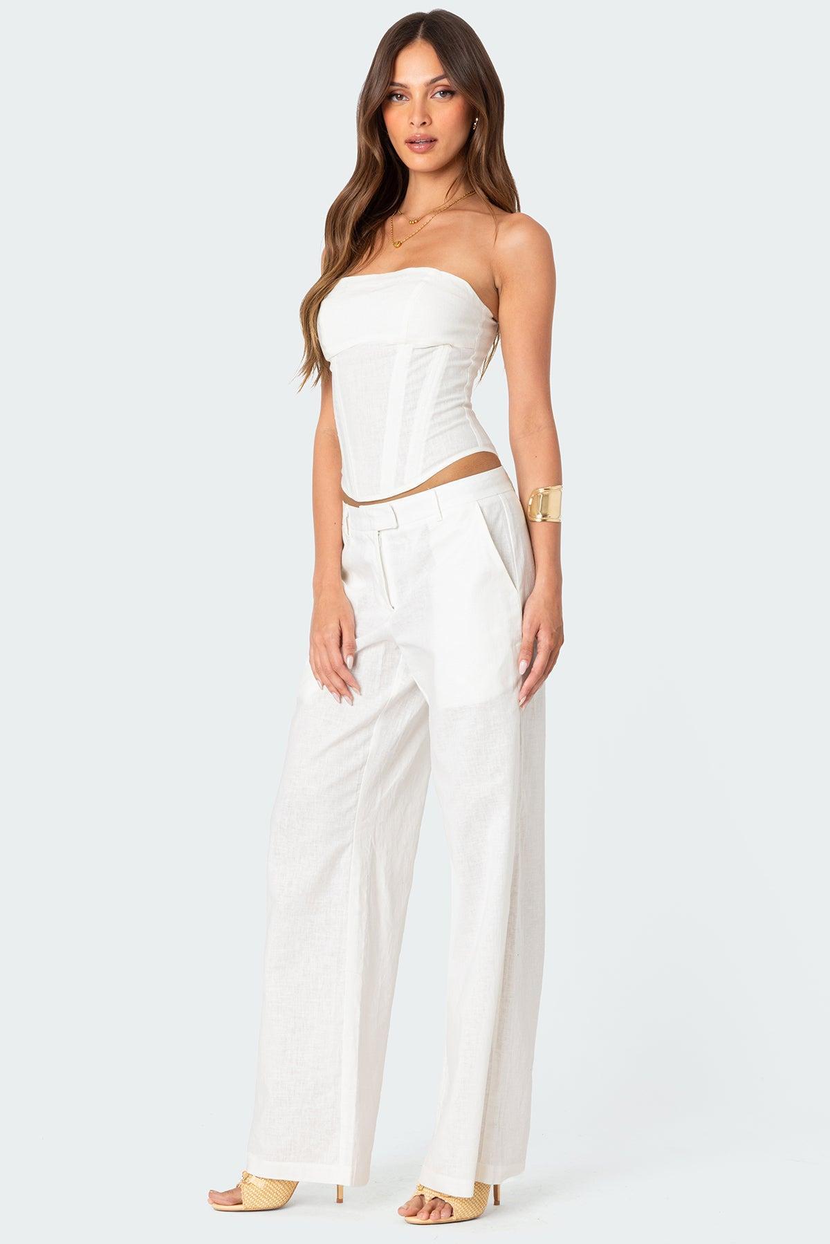 Arya Linen Look Corset Product Image