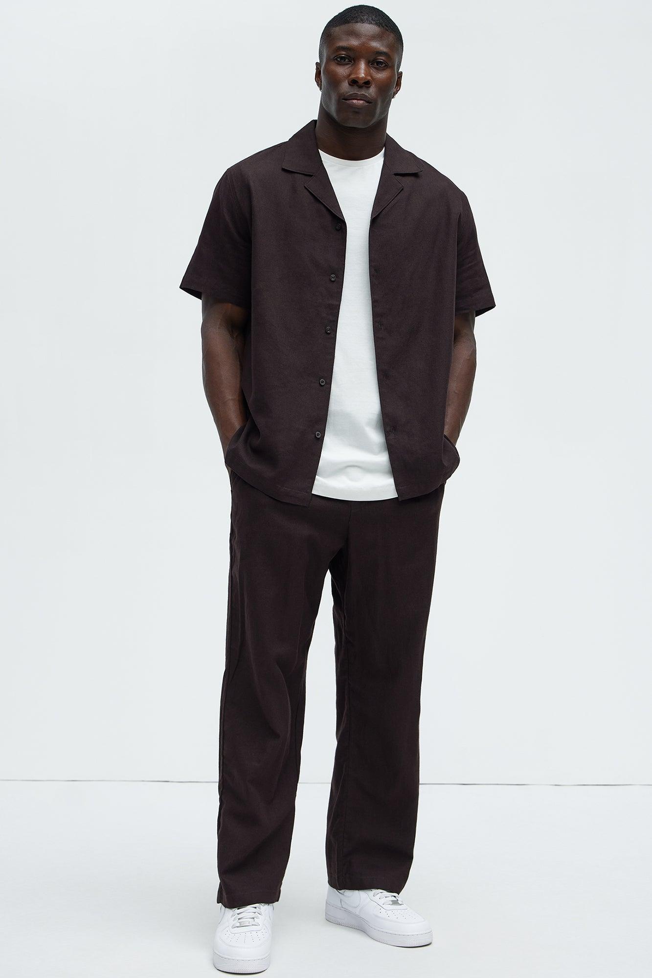 Bahamas Linen Shirt - Brown Product Image