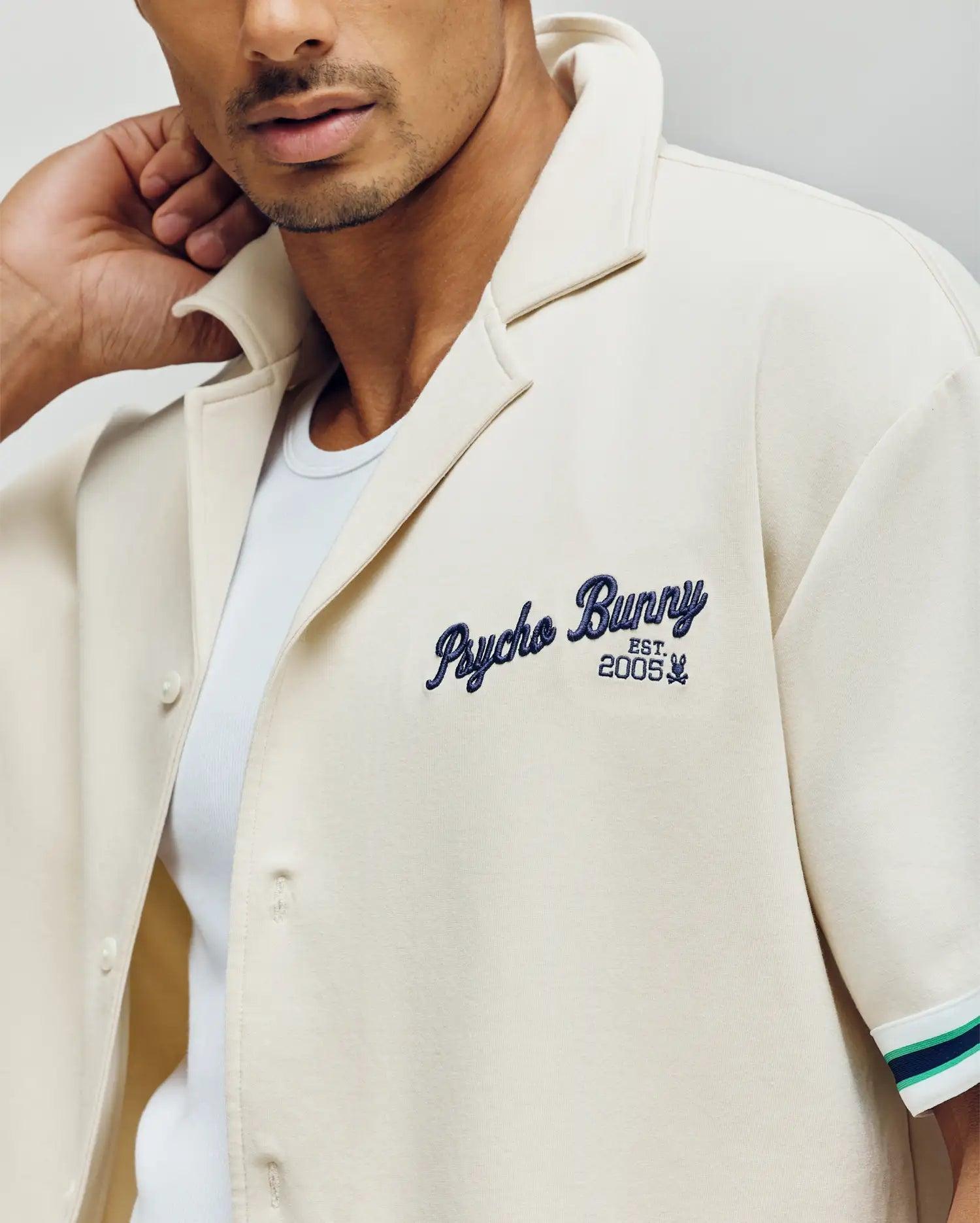 MENS BASIL TAPED CAMP COLLAR SHIRT - MT0500004 Product Image