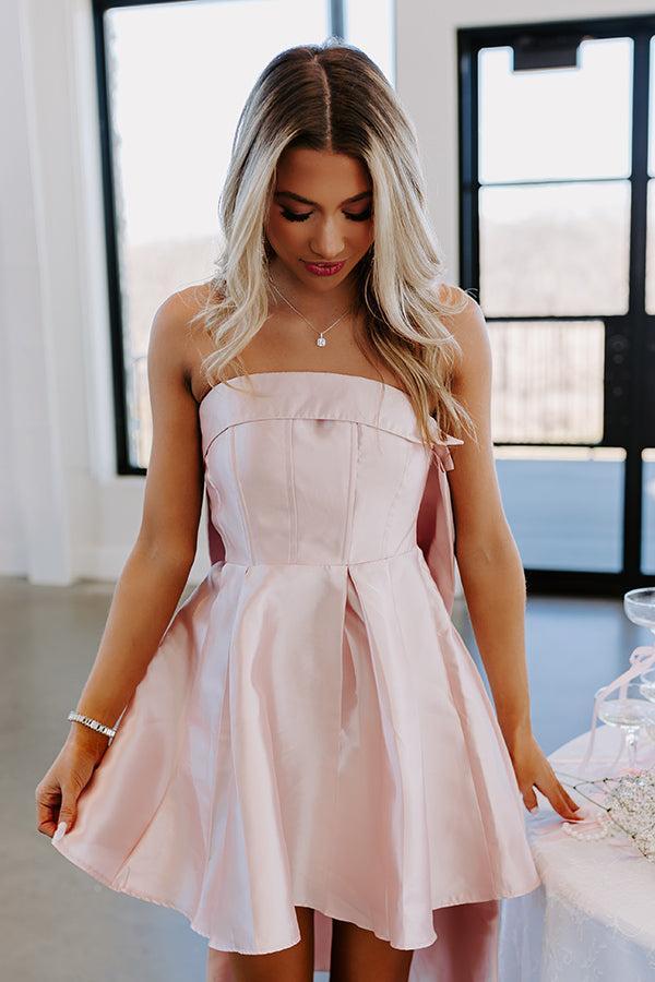 Paris Mornings Mini Dress In Pink Product Image