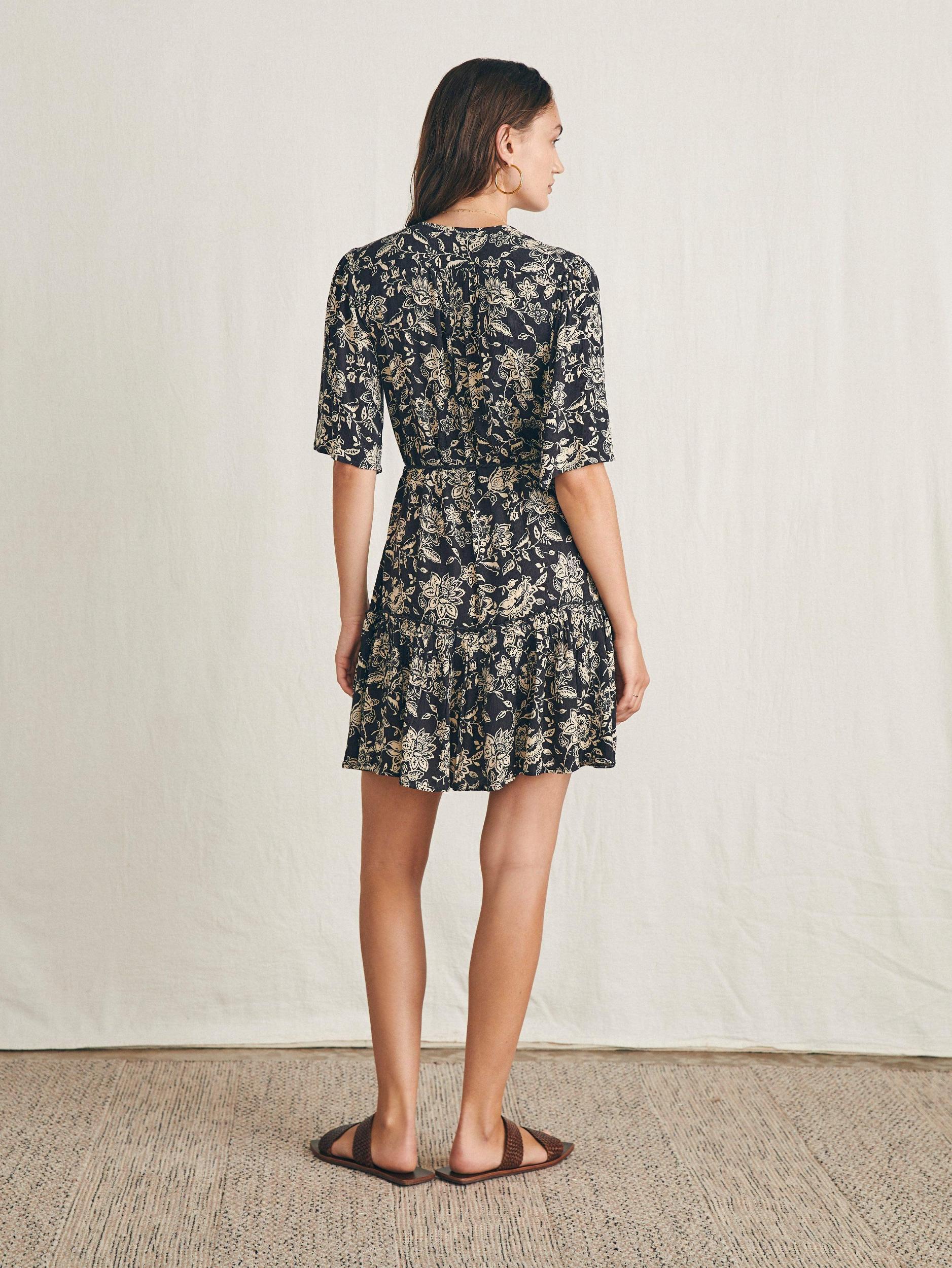 Orinda Mini Dress - Charcoal Chiyoda Floral Female Product Image