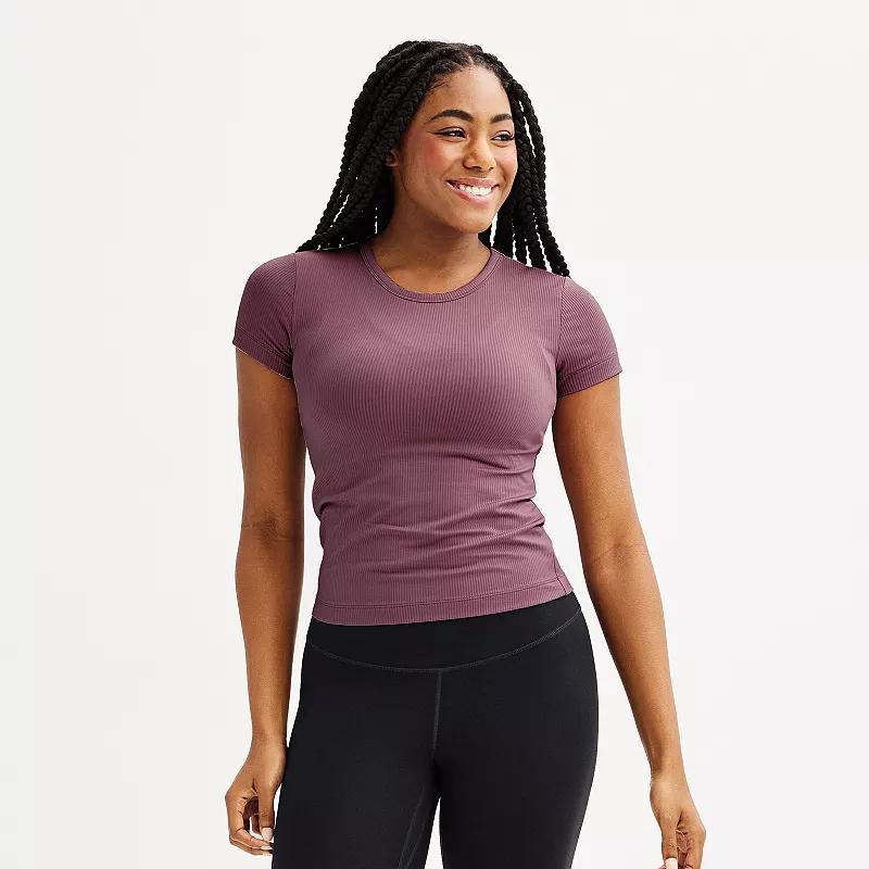 Women's FLX Balance Core Short Sleeve Tee, Size: XL, Modern White Product Image