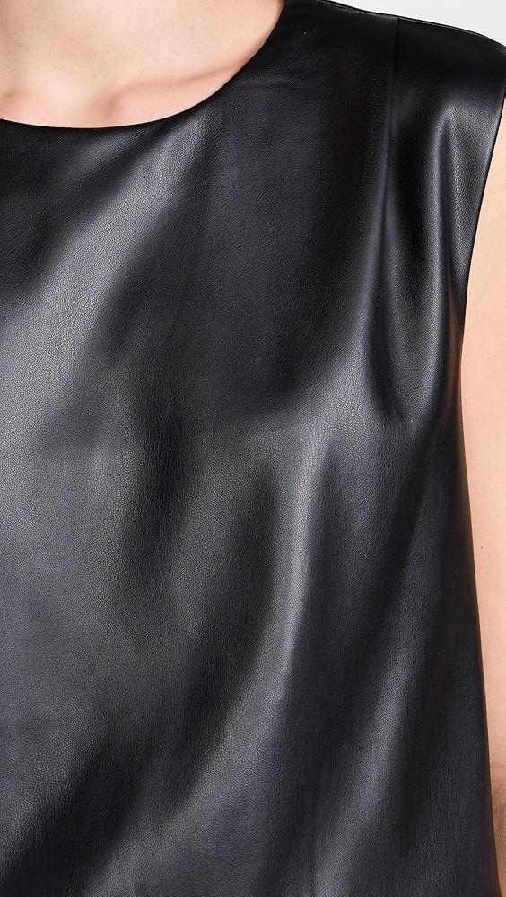Joe's Jeans The Maeve Vegan Leather Sleeveless Tee | Shopbop Product Image